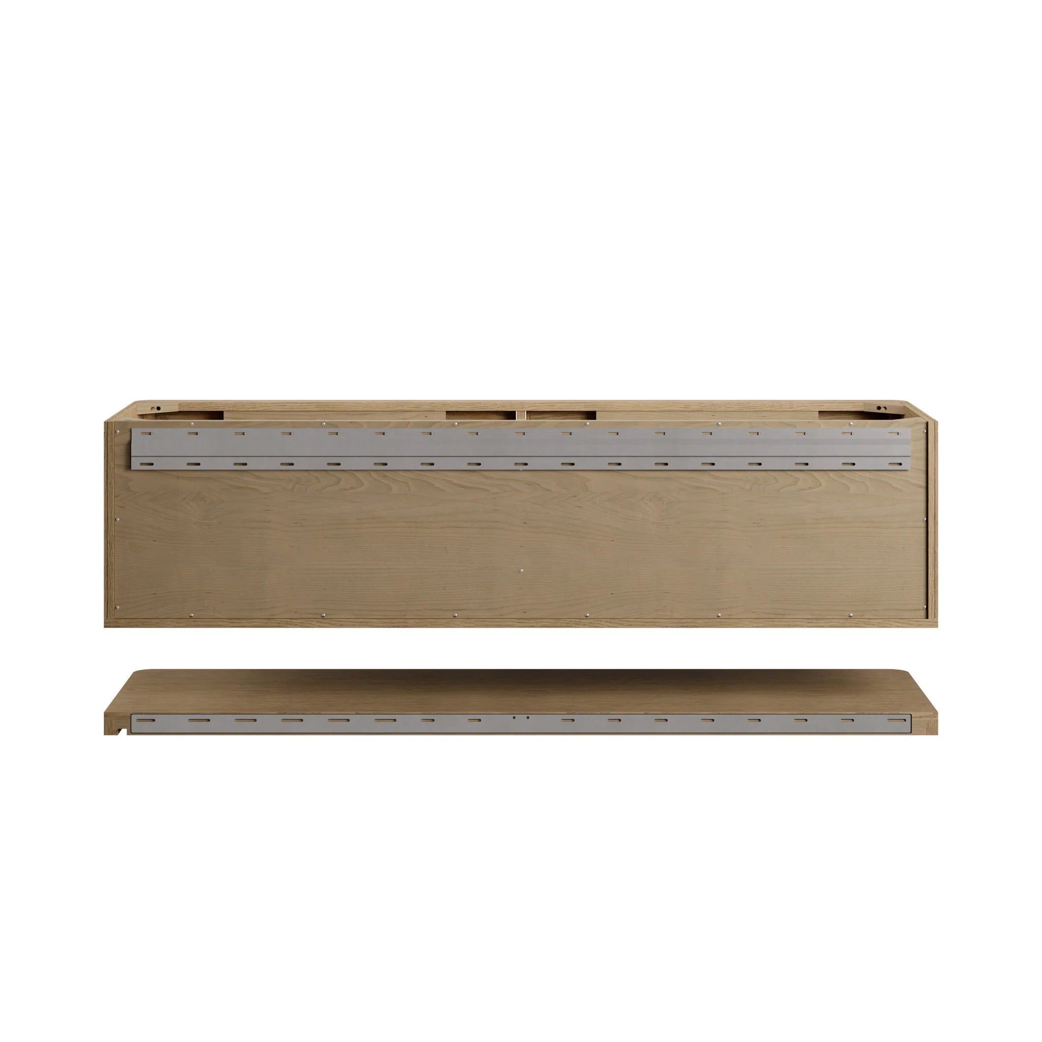 72" Allamari Double Vanity in Dune Mist by James Martin Vanities-Victorian Silver Silestone 5