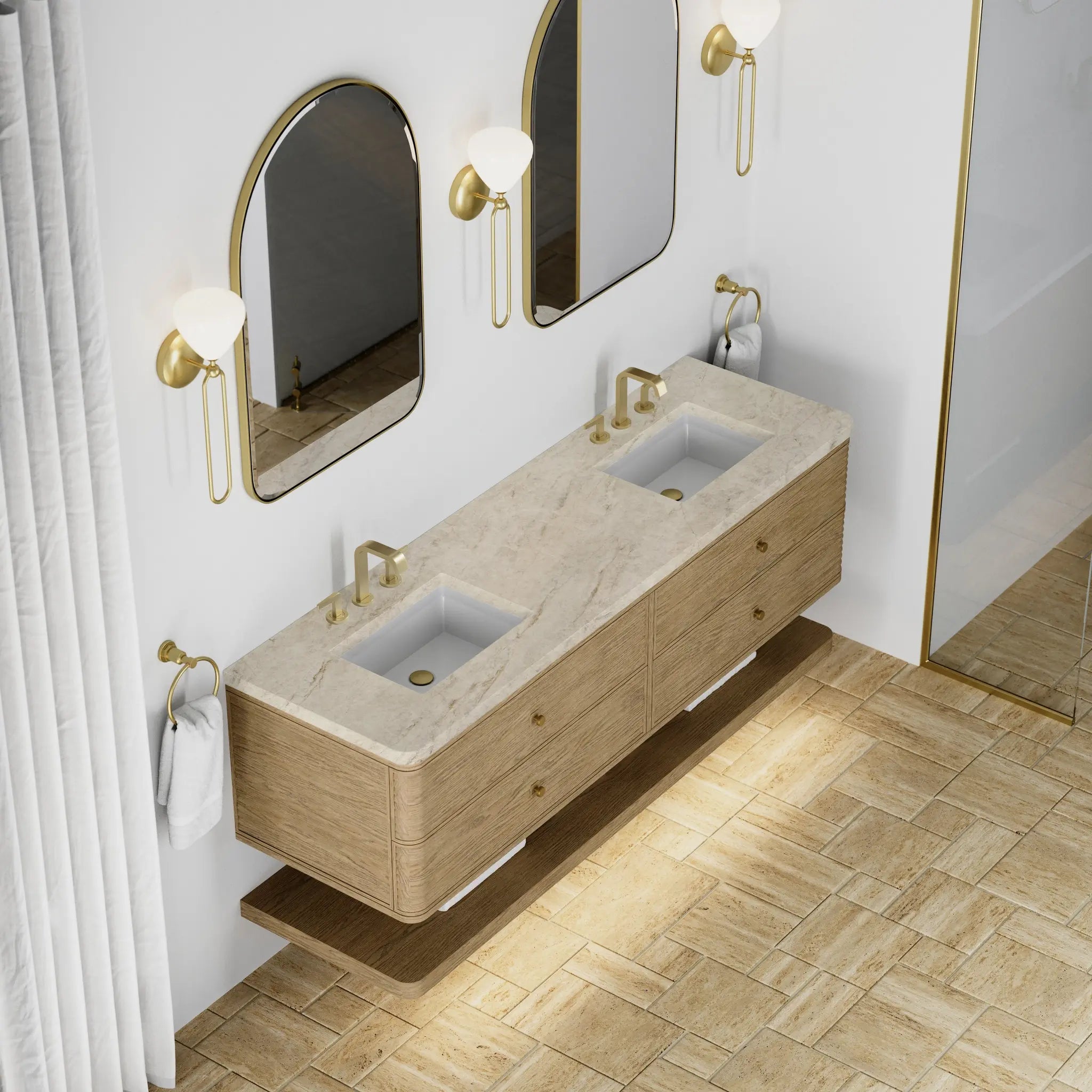 72 Allamari Double Vanity In Dune Mist Standard Tajnar Eclos 8 Widespread 7