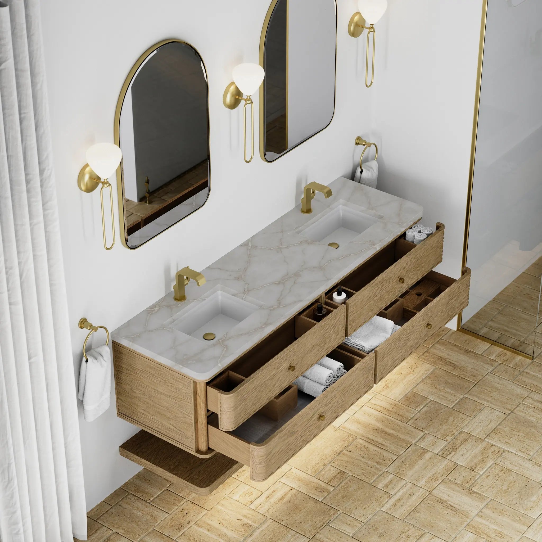 72 Allamari Double Vanity In Dune Mist Standard Victorian Silver Silestone Single Hole 7