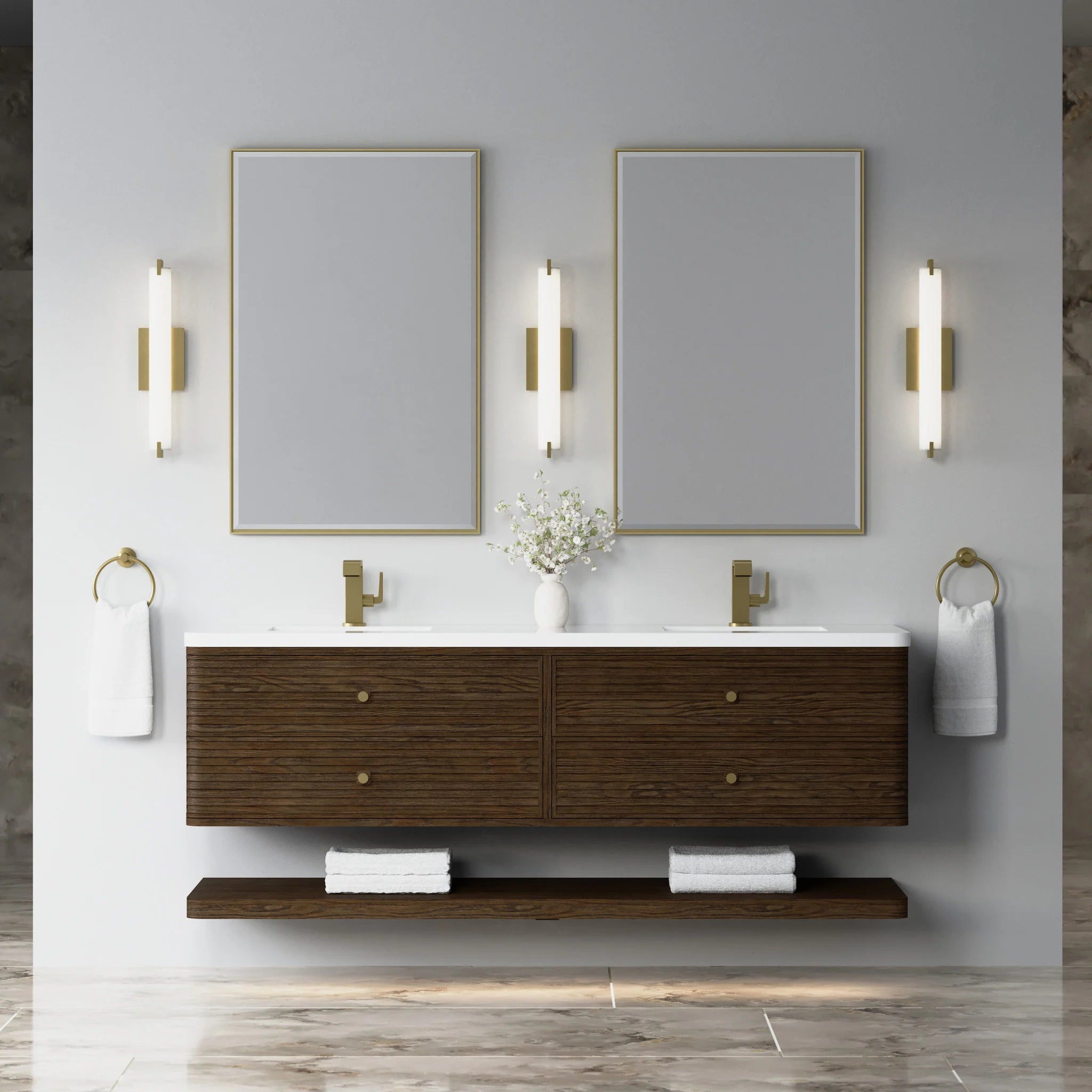72" Allamari Double Vanity in Sable by James Martin Vanities-White Zeus Silestone 3