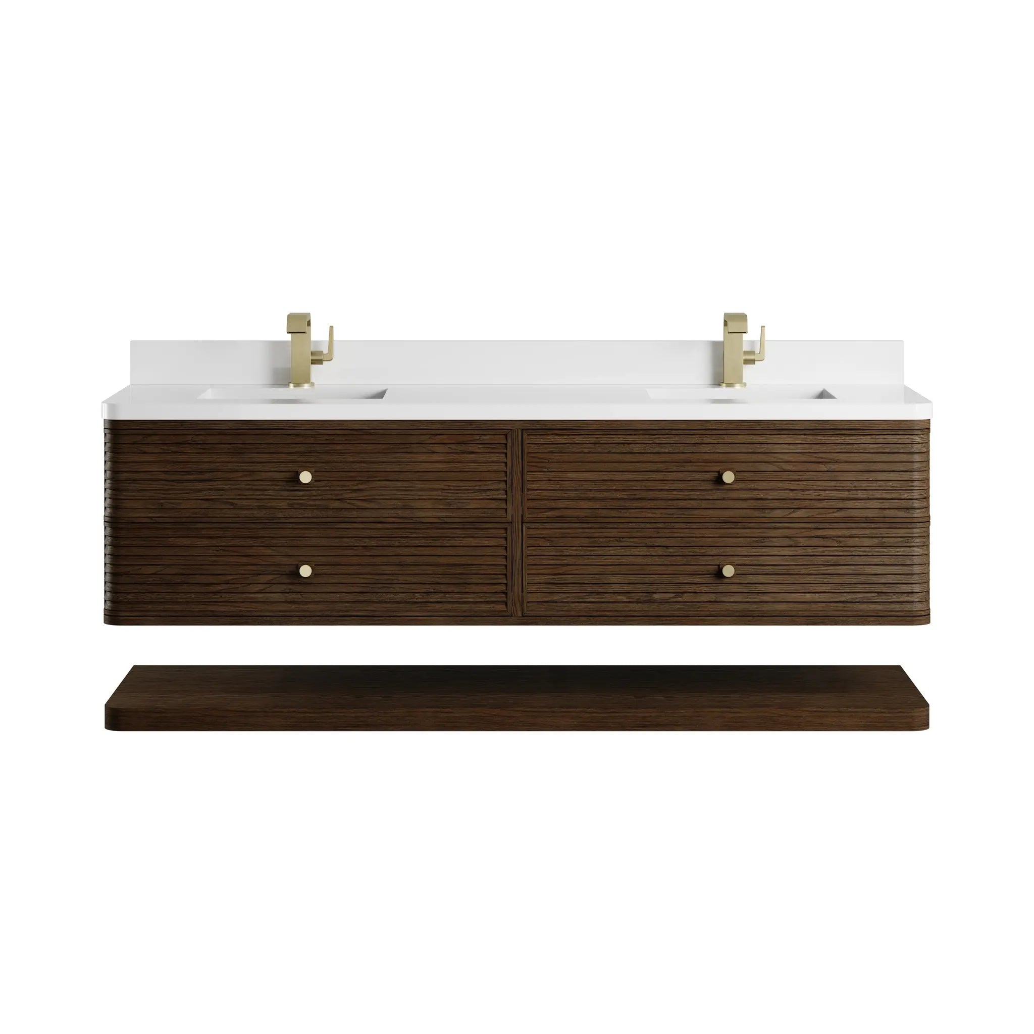 72 Allamari Double Vanity In Sable Standard White Zeus Silestone Single Hole 2