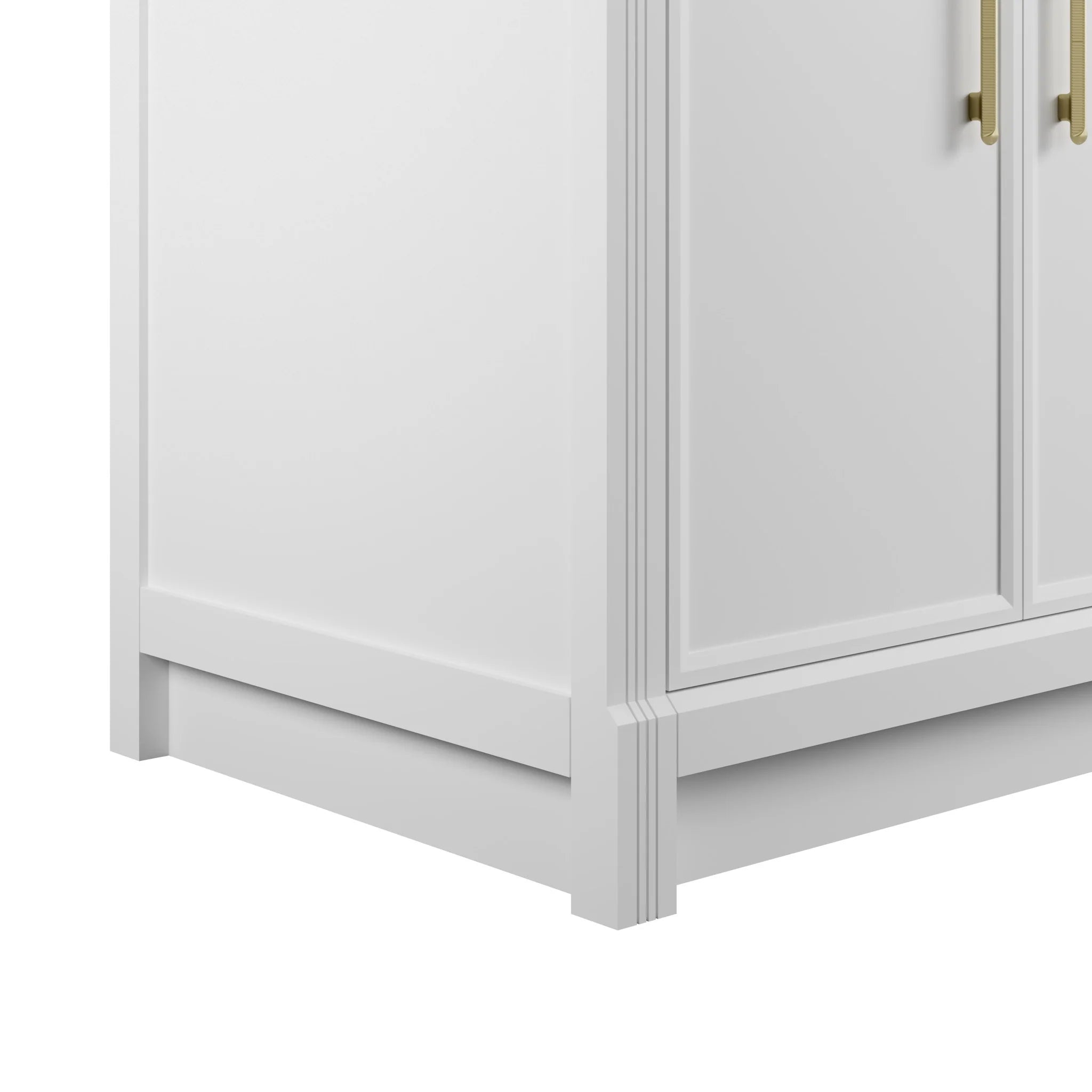 72" Bellshire Double Vanity in Bright White w/FreePower Wireless Charger by James Martin Vanities-Siberian Silestone 10