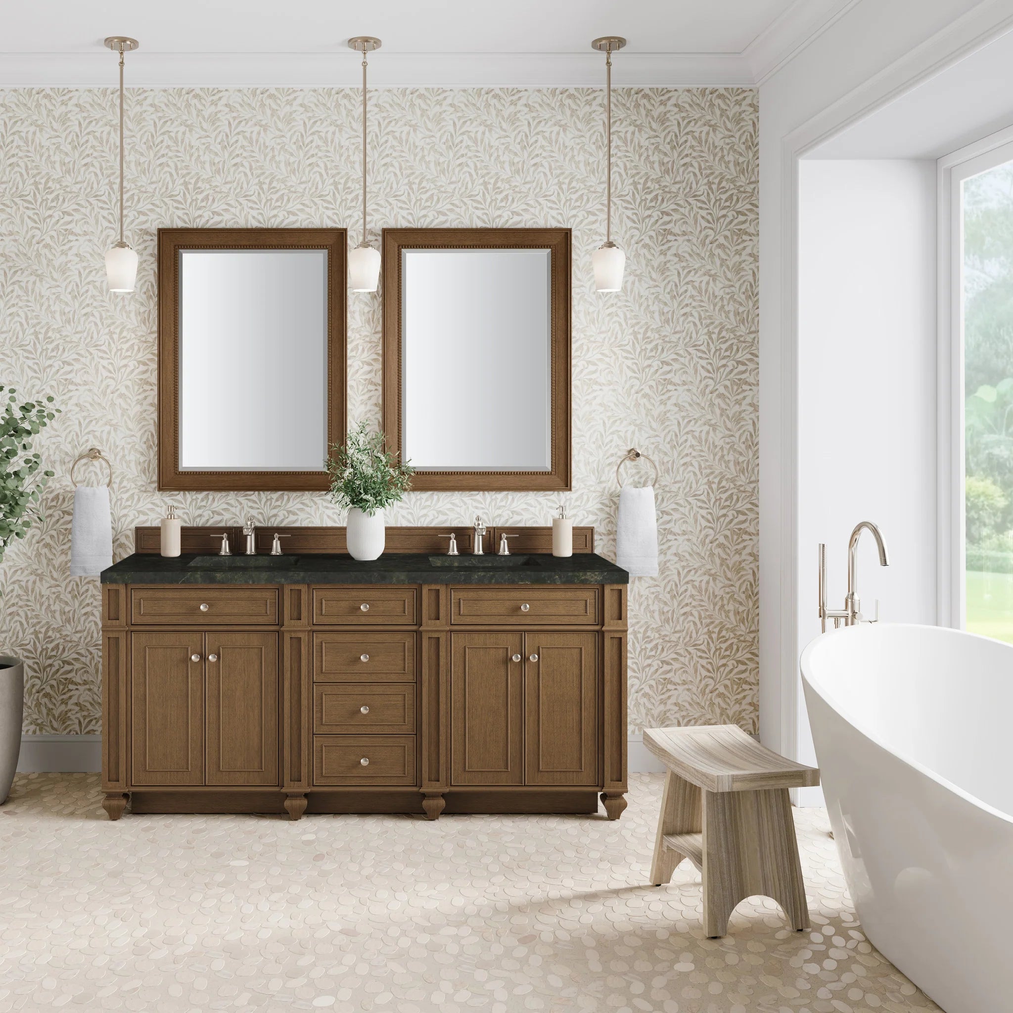 72-bristol-double-vanity-in-saddle-brown-by-james-martin-vanities-phantome-eclos-zero-silica image 2