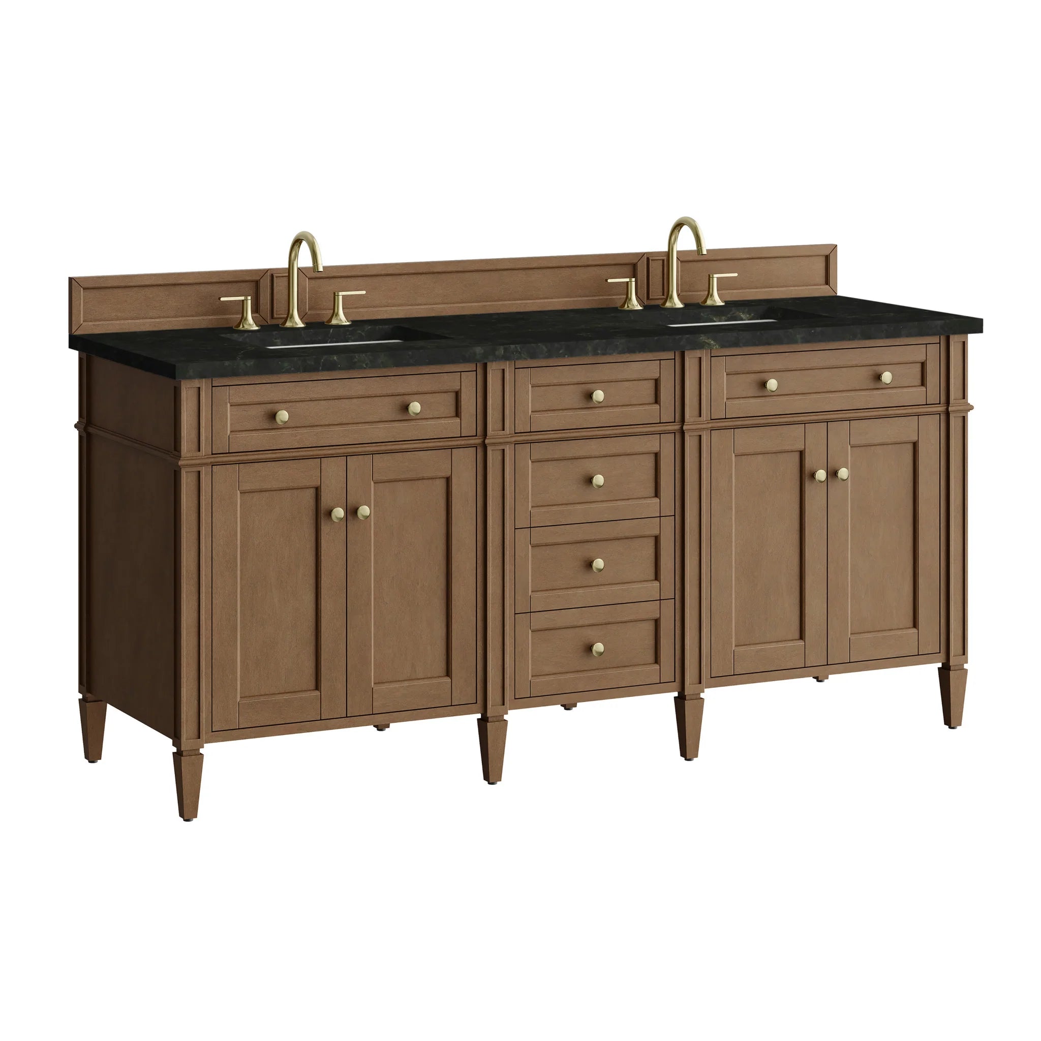 72" Brittany Double Vanity in Pecan by James Martin Vanities-Phantome Eclos 10