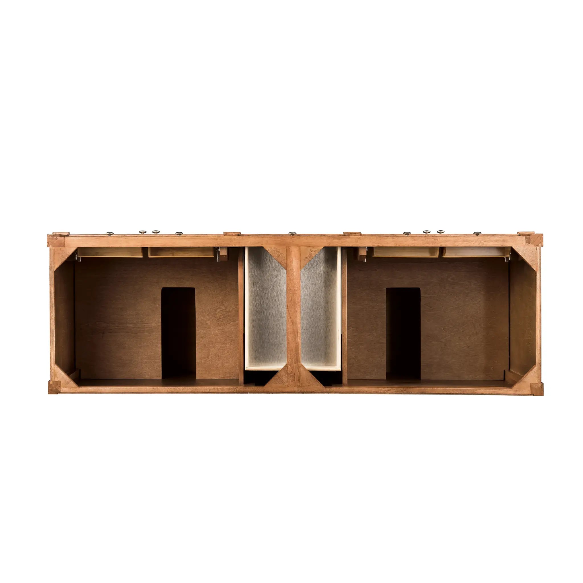 72" Brittany Double Vanity in Saddle Brown-Cabinet Only-Not Available image 1