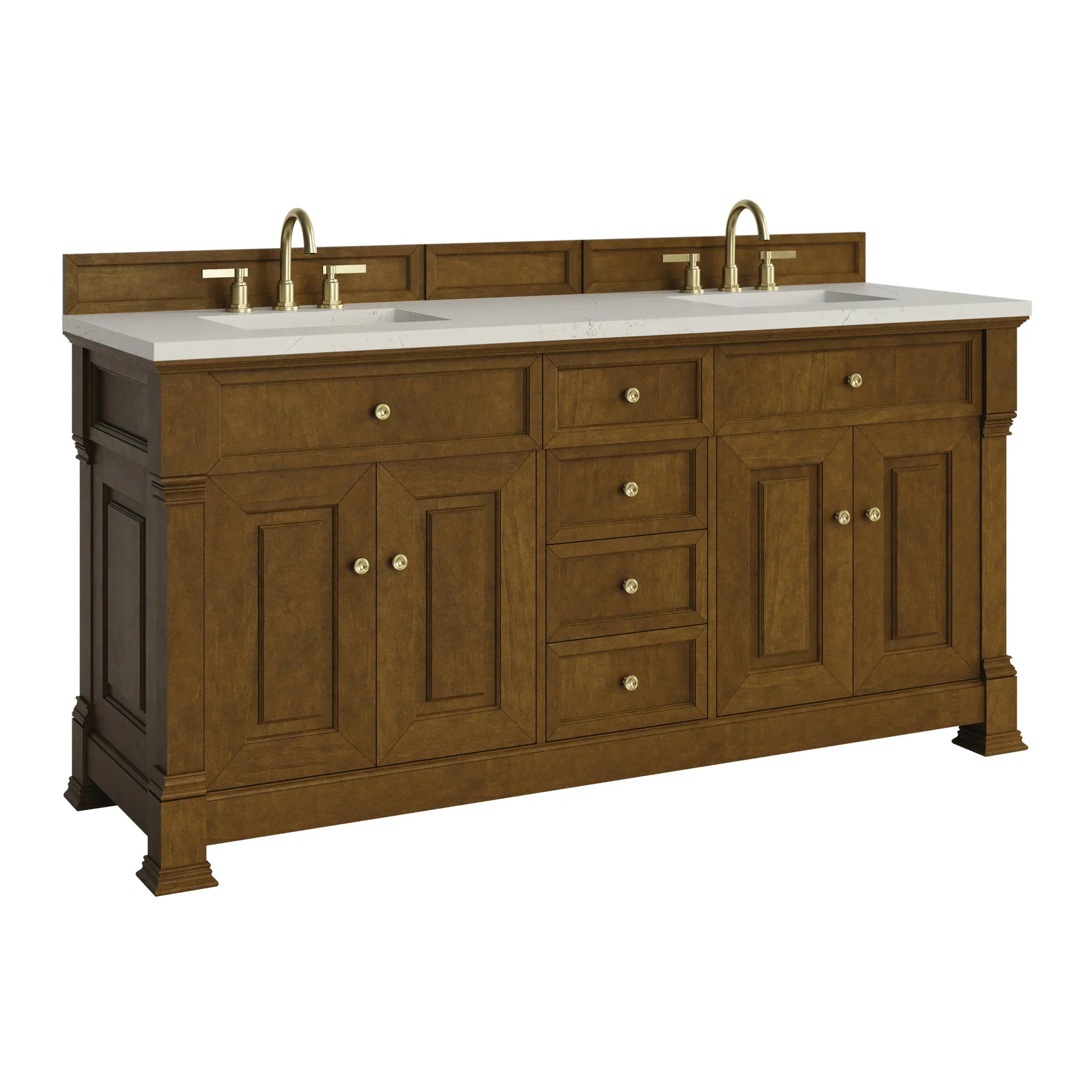 72-brookfield-double-vanity-in-honey-oak-w-freepower-wireless-charger-by-james-martin-vanities-siberian-silestone image 4