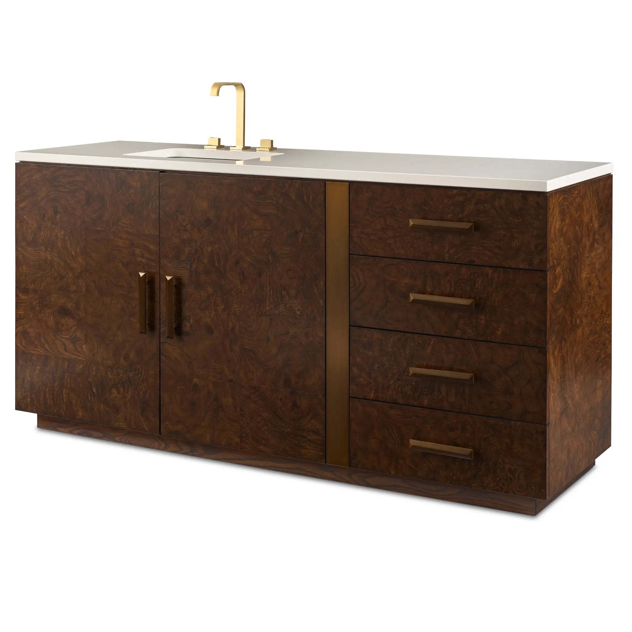 72" Brussels Sink Chest - Olive Burl by Ambella Home image 1