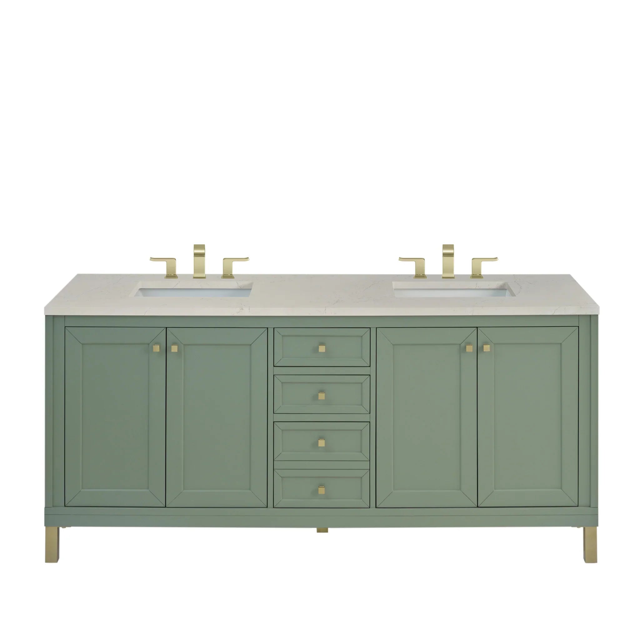 72-chicago-double-vanity-in-smokey-celadon-w-freepower-wireless-charger-by-james-martin-vanities-siberian-silestone image 1