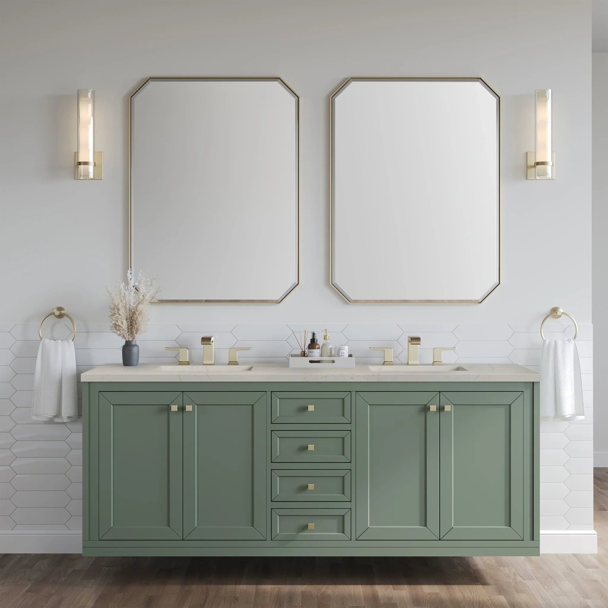 72-chicago-double-vanity-in-smokey-celadon-w-freepower-wireless-charger-by-james-martin-vanities-siberian-silestone image 5