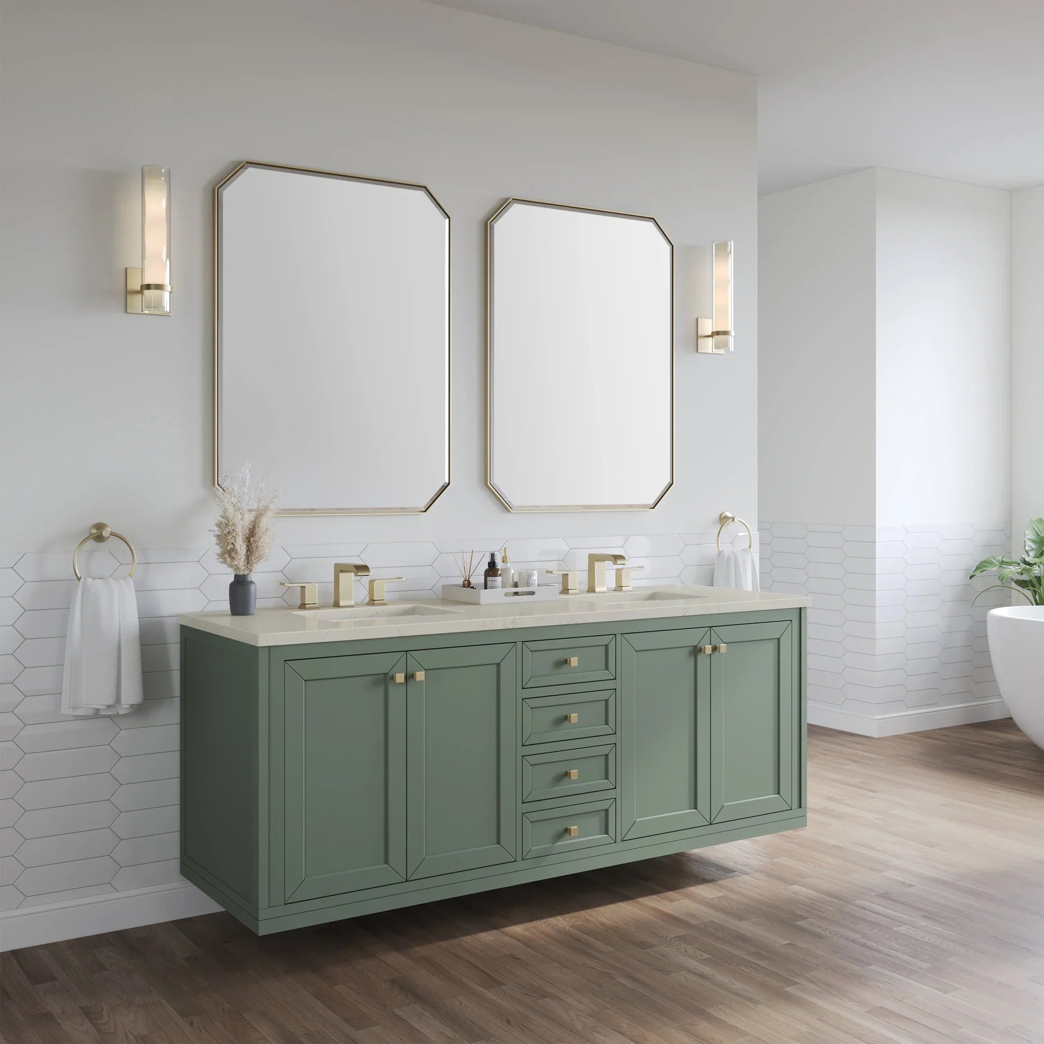 72-chicago-double-vanity-in-smokey-celadon-w-freepower-wireless-charger-by-james-martin-vanities-siberian-silestone image 7