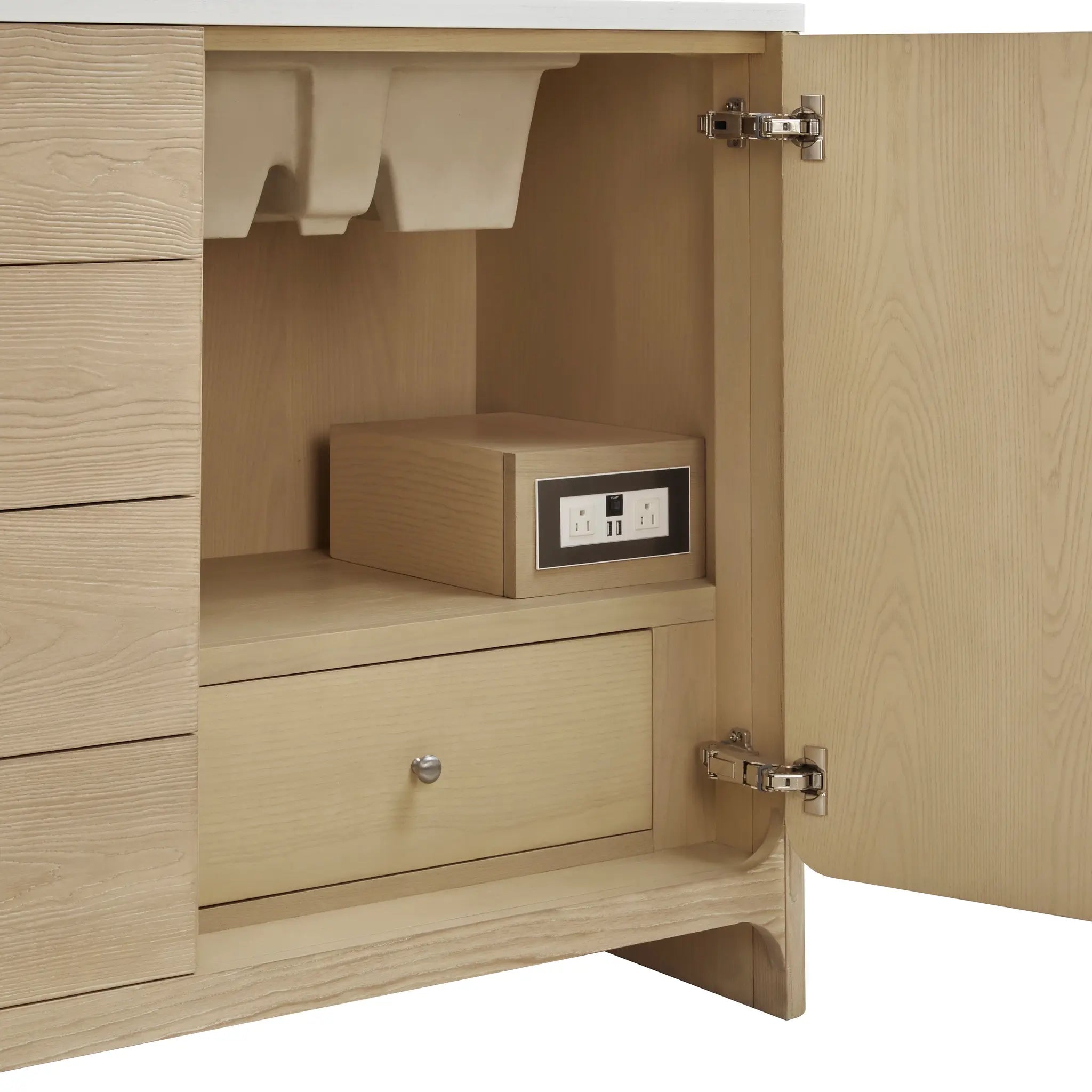 72 Gracyn Double Vanity In Coastal Driftwood Power Enabled Tajnar Eclos 8 Widespread 10