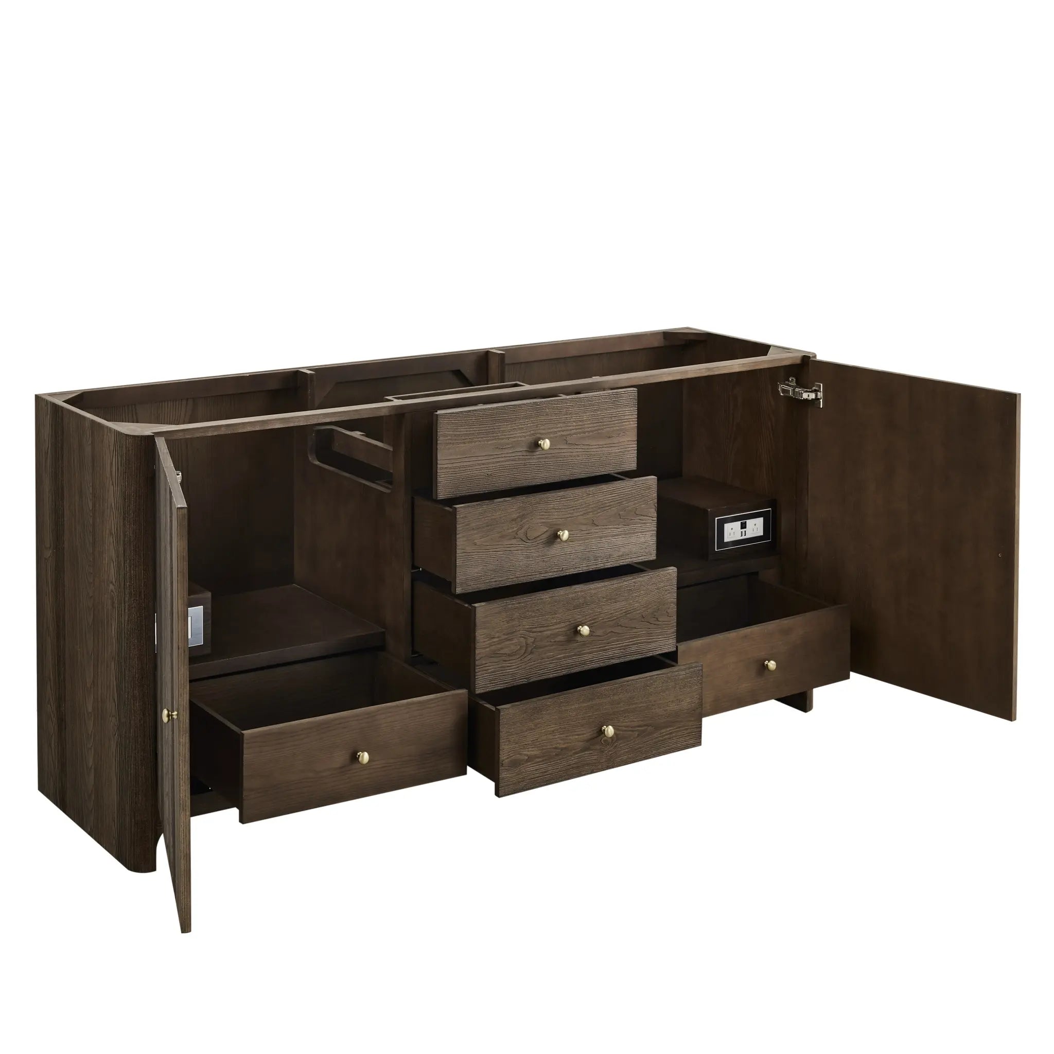 72 Gracyn Double Vanity In Sable Standard Victorian Silver Silestone Single Hole 8