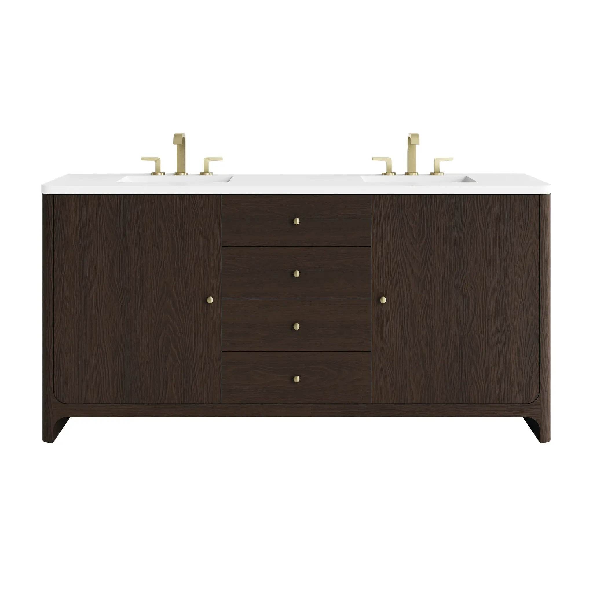 72 Gracyn Double Vanity In Sable Standard White Zeus Silestone 8 Widespread 1