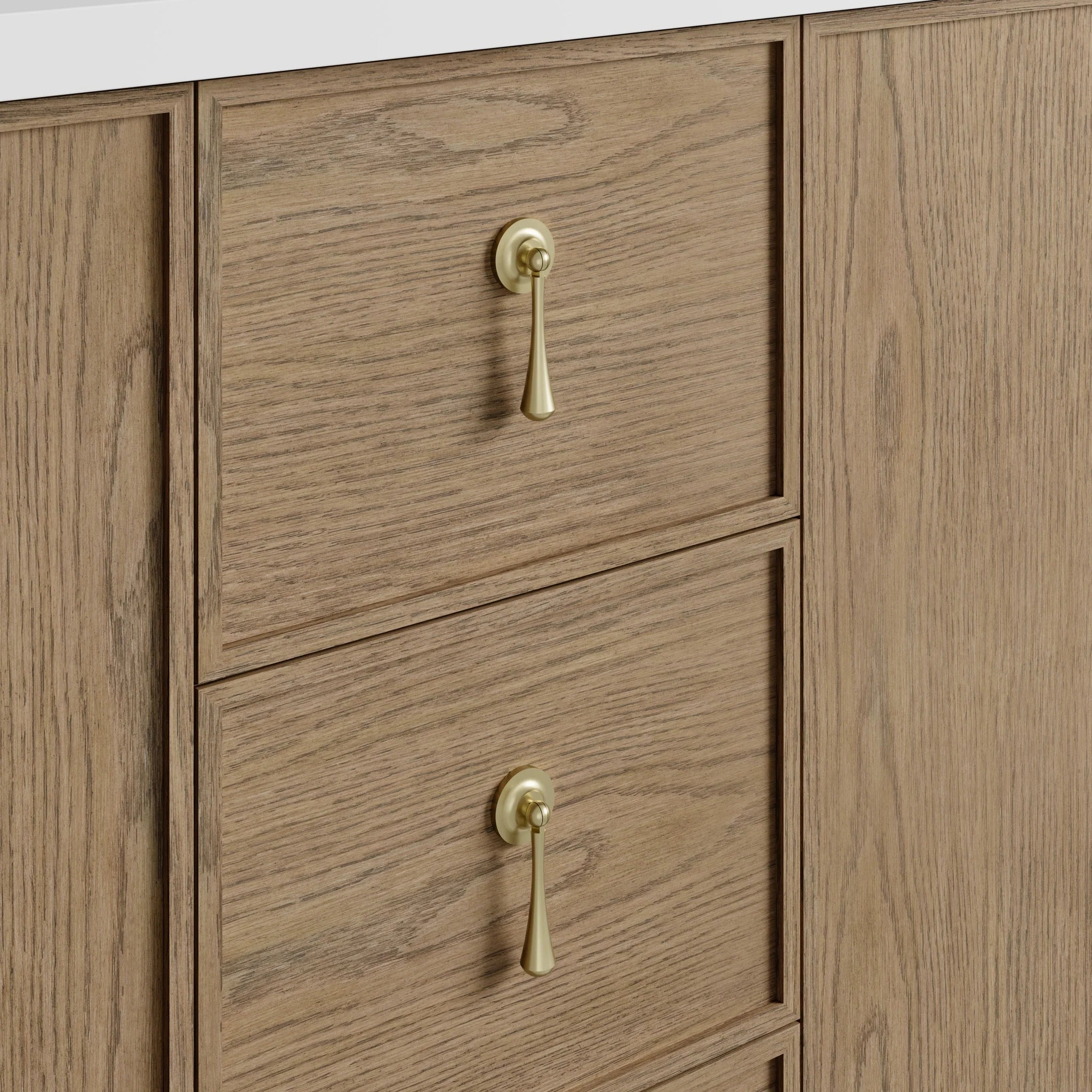 72" Kinnsden Double Vanity in Weathered Oak by James Martin Vanities-Ethereal Noctis Silestone 10