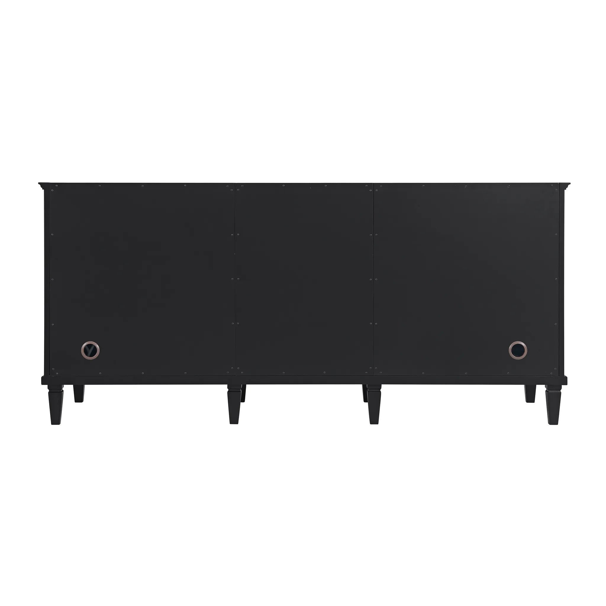 72" Lorelai Double Vanity in Black Onyx-Lime Delight Silestone-8" Widespread image 8
