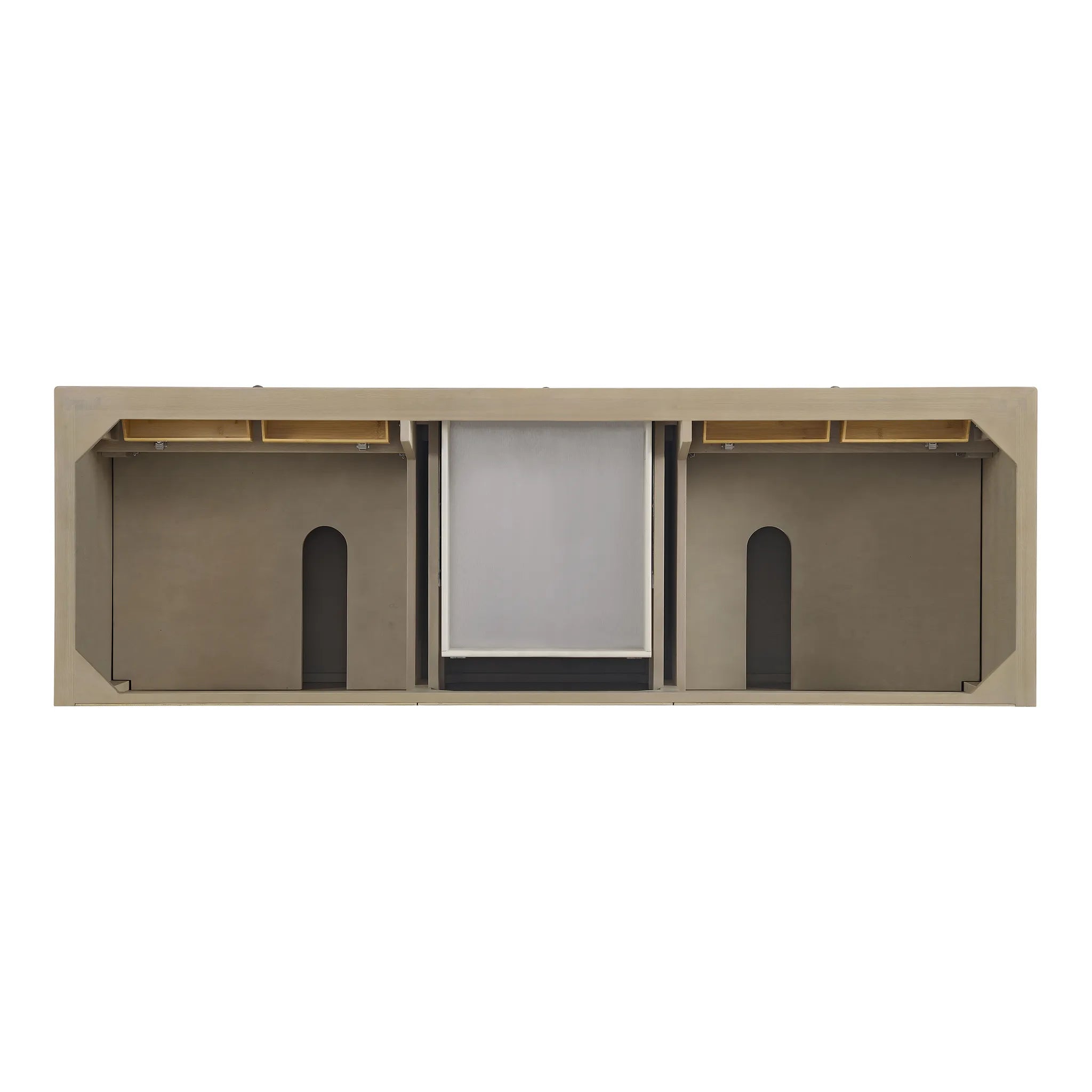 72" Lorelai Double Vanity in Whitewashed Oak w/FreePower Wireless Charger-Cabinet Only-Not Available image 1