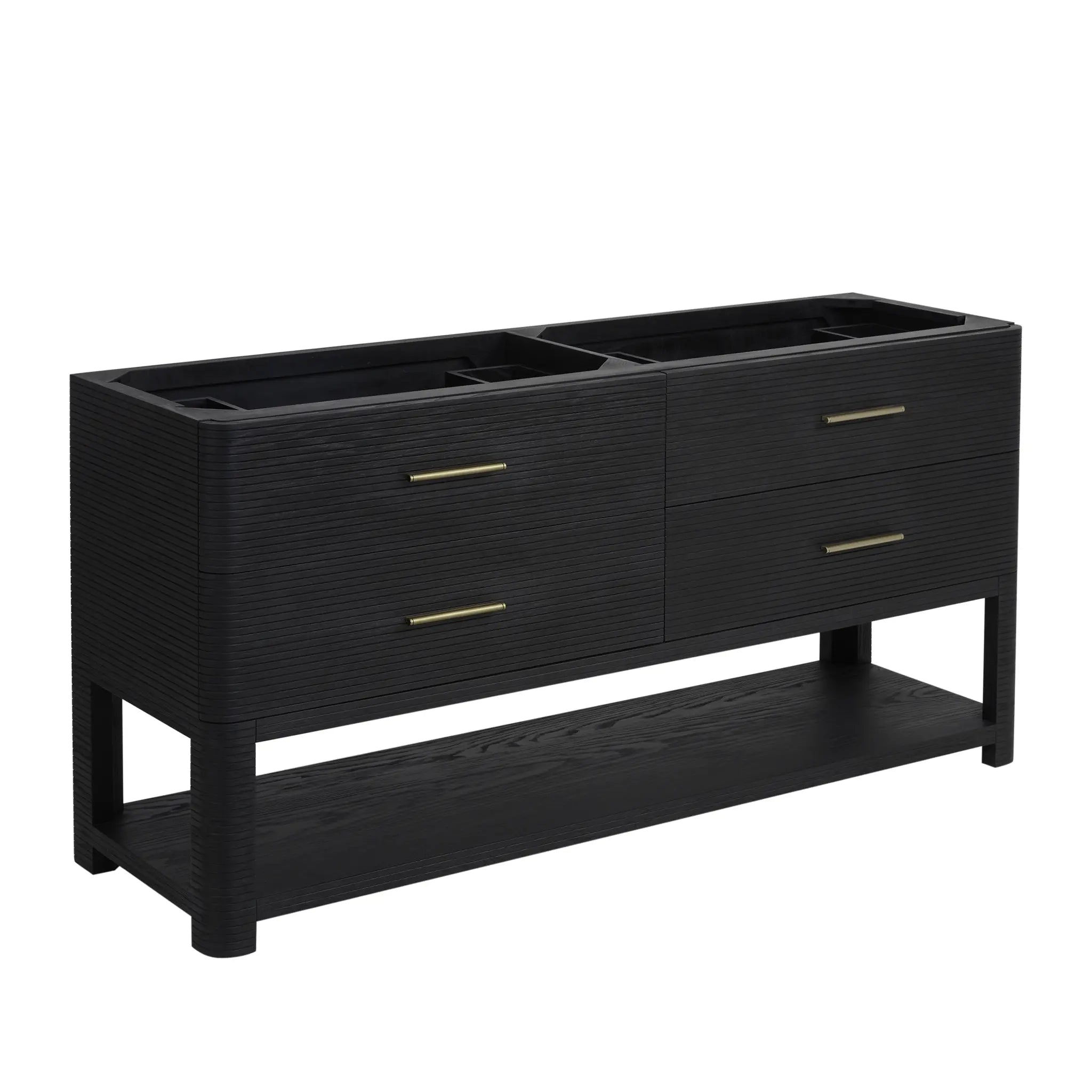 72" Lucian Double Vanity in Carbon Oak by James Martin Vanities