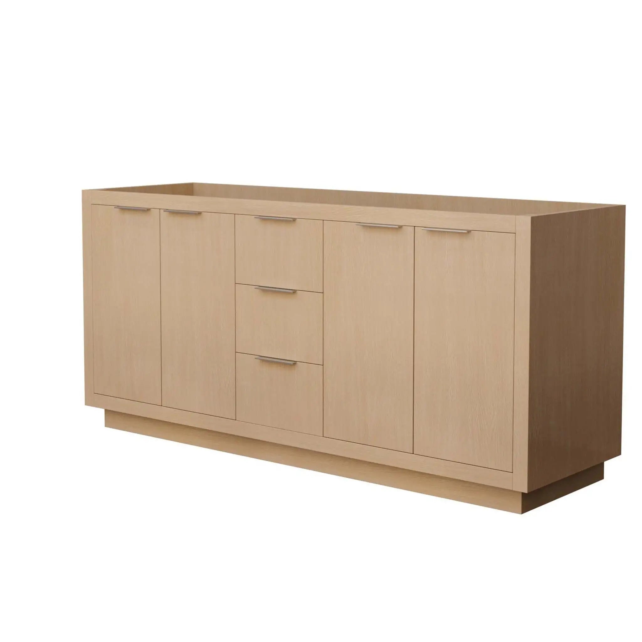 72" Maroni Double Bathroom Vanity in Light Straw with Brushed Nickel Trim by Wyndham