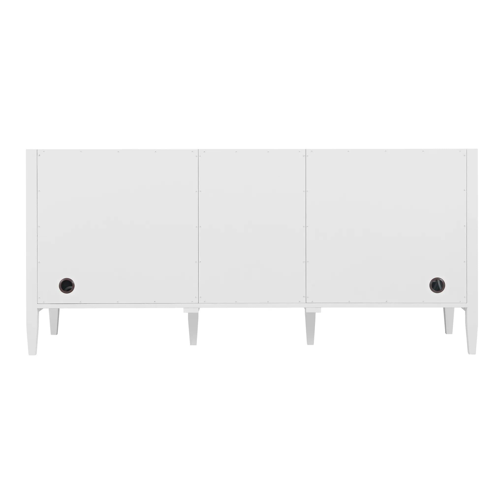 72" Myrrin Vanity in Bright White-Lime Delight Silestone-8" Widespread image 8