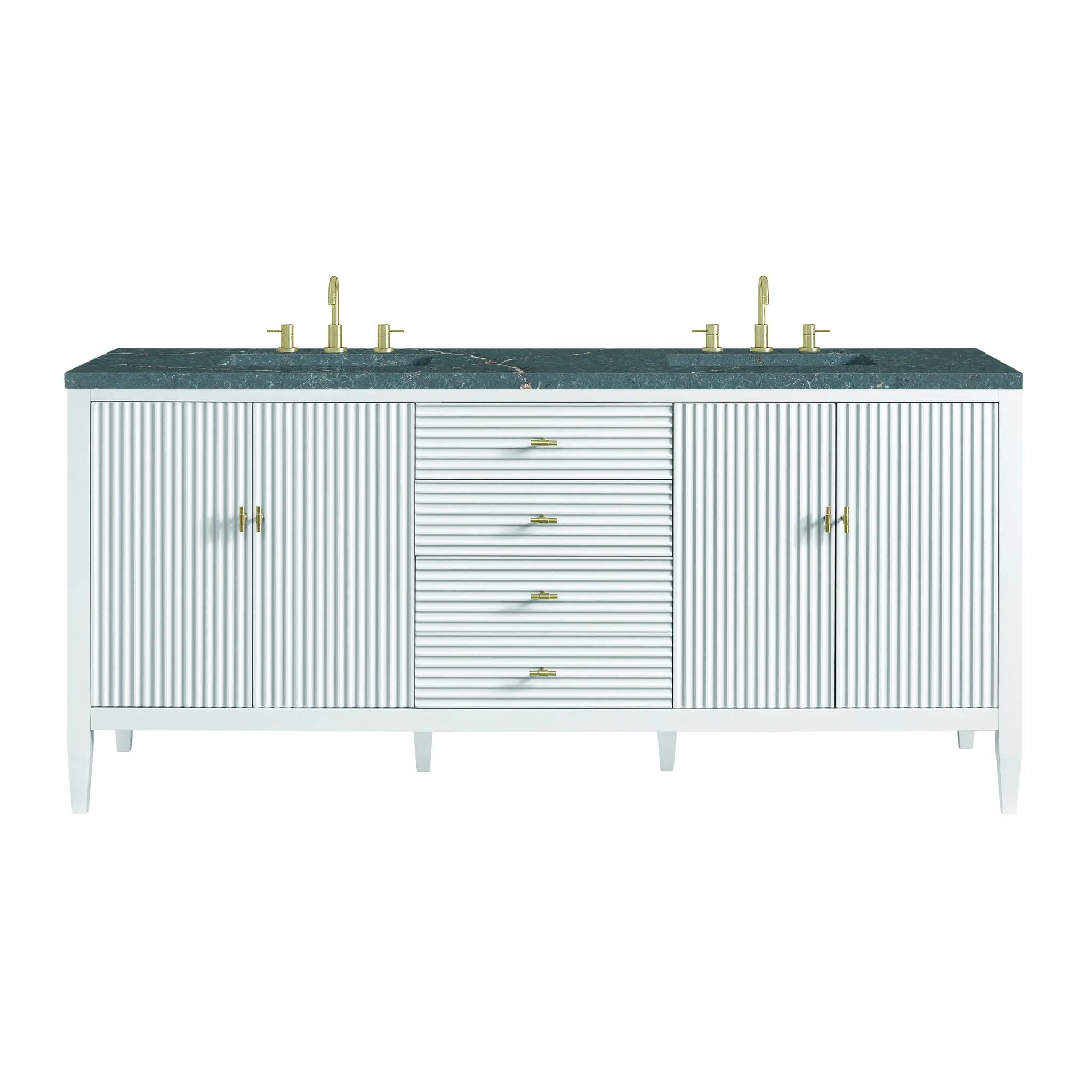 72" Myrrin Vanity in Bright White by James Martin Vanities