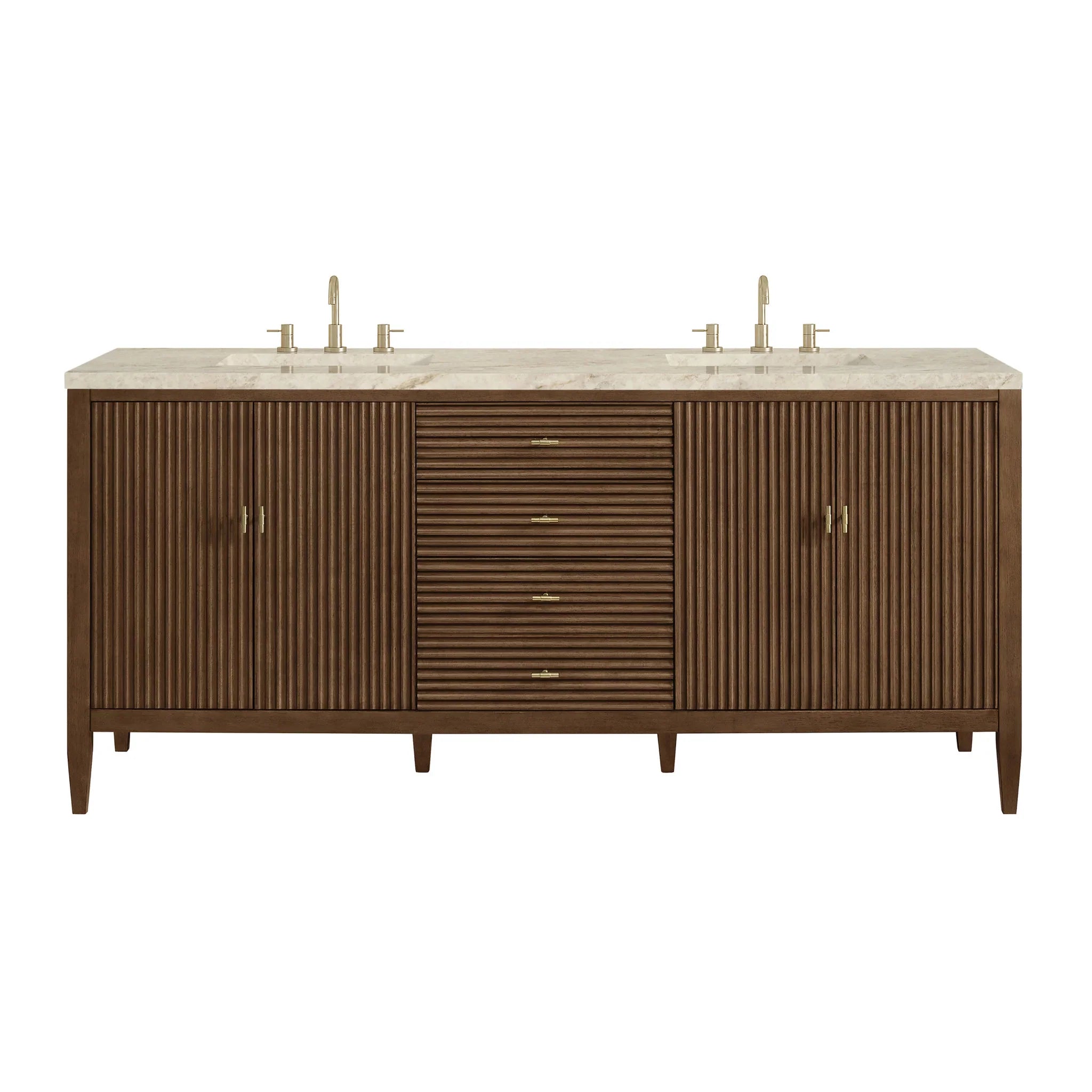 72" Myrrin Vanity in Mid Century Walnut by James Martin Vanities
