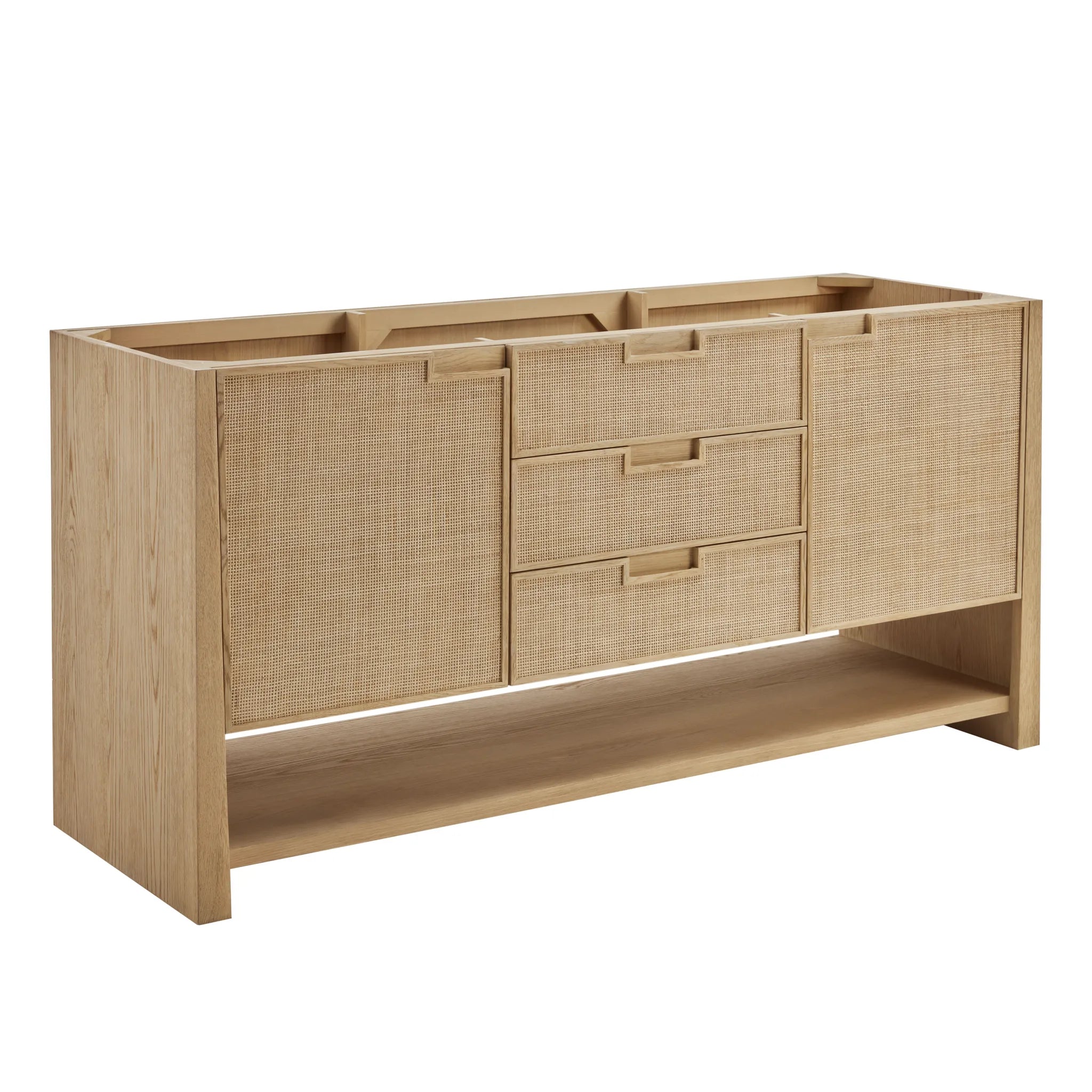 72" Solene Double Vanity in Seaside Oak-Ethereal Noctis Silestone-8" Widespread image 1