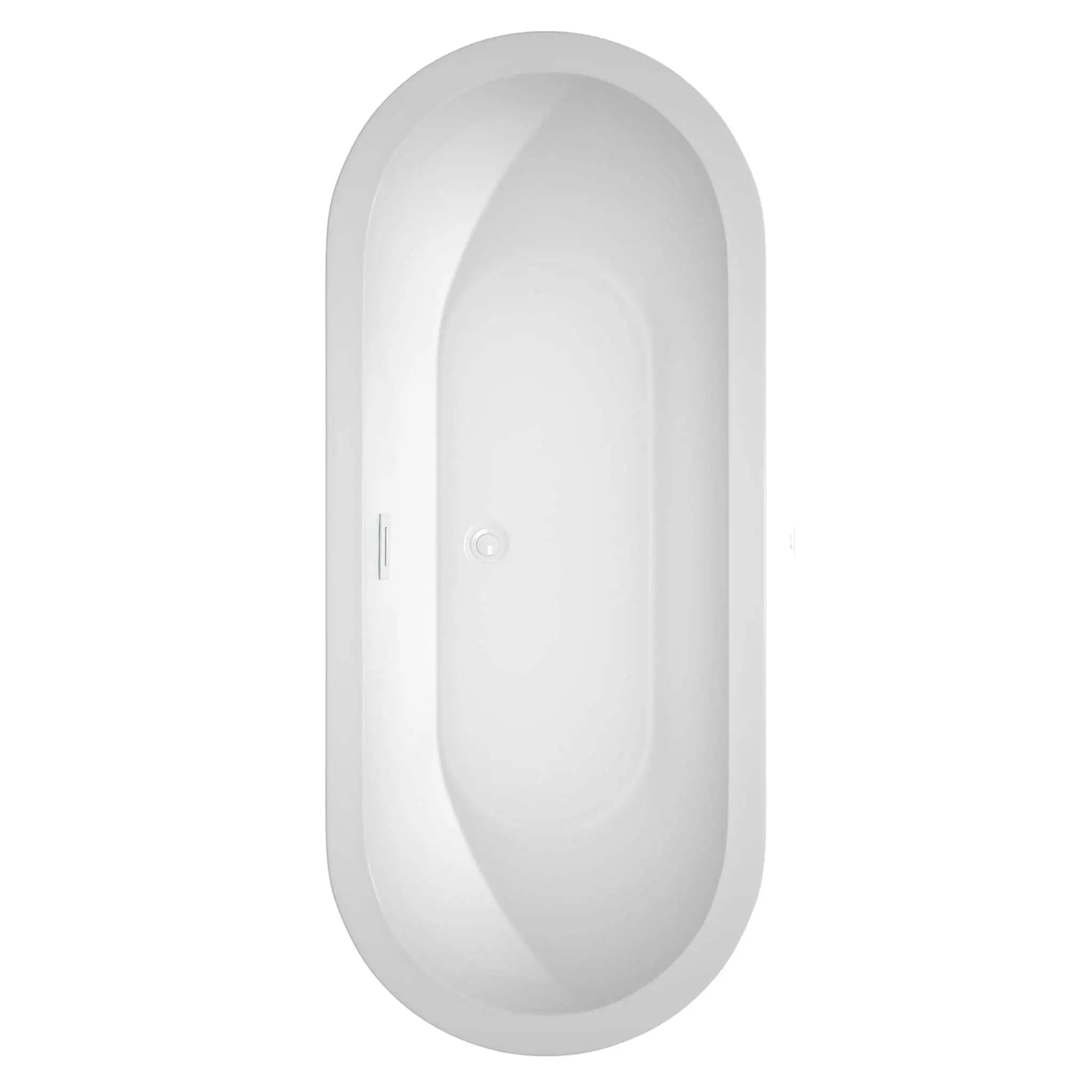 72" White Freestanding Bathtub - Soho by Wyndham (WCOBT100272SWTRIM) image 3