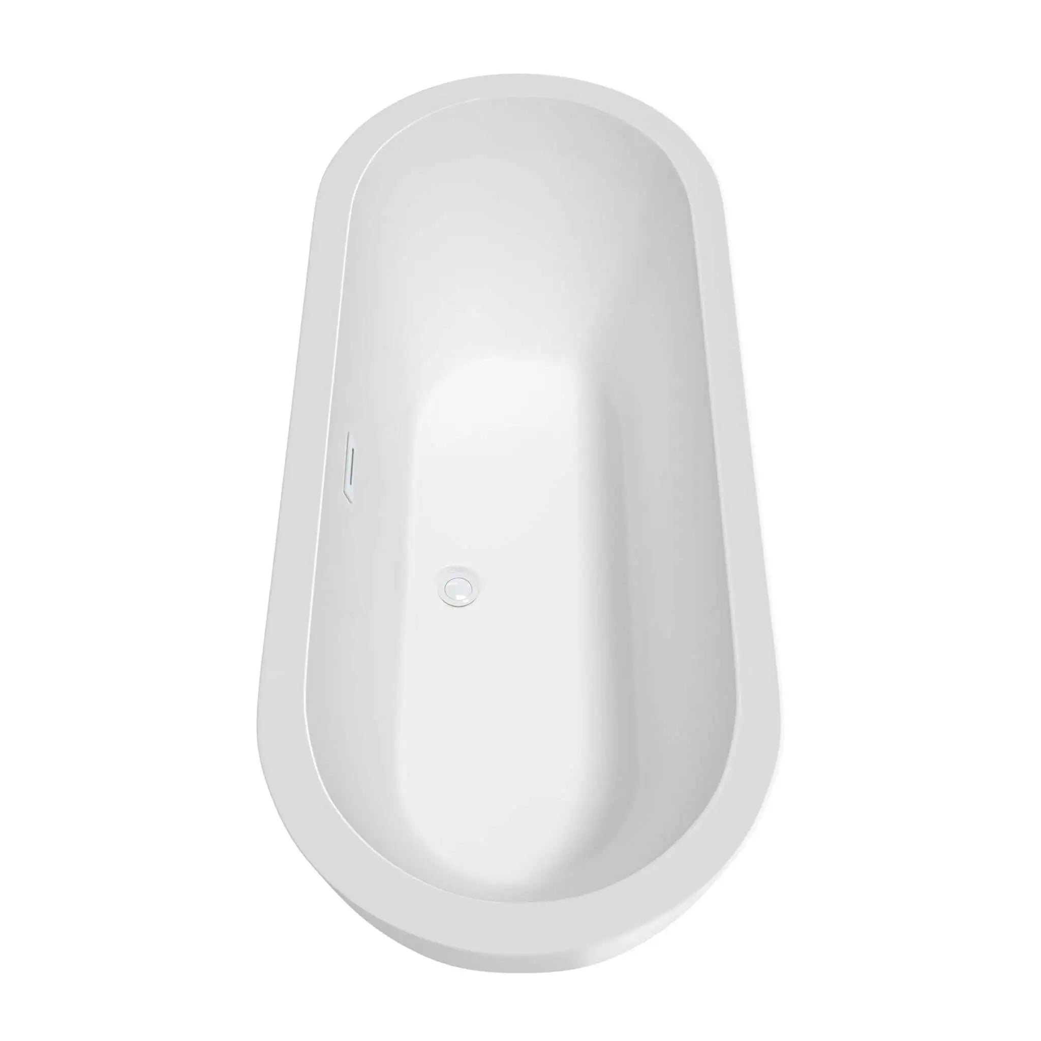72" White Freestanding Bathtub - Soho by Wyndham (WCOBT100272SWTRIM) image 4