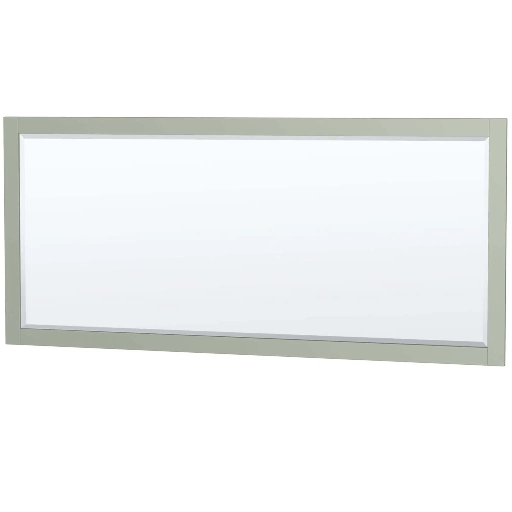 84" Sheffield 84 inch Double Bathroom Vanity in Light Green with Brushed Nickel Trim & 70" Mirror by Wyndham
