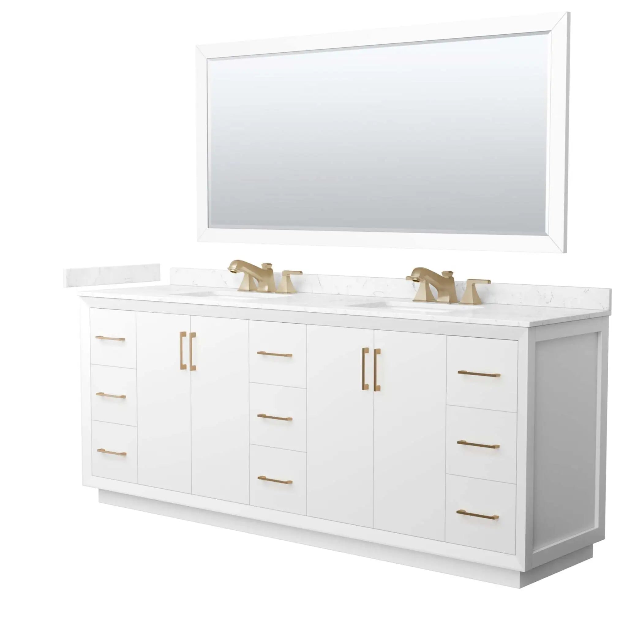 84-strada-double-bathroom-vanity-in-white-with-satin-bronze-trim-70-mirror-carrara-cultured-marble-3-hole image 42