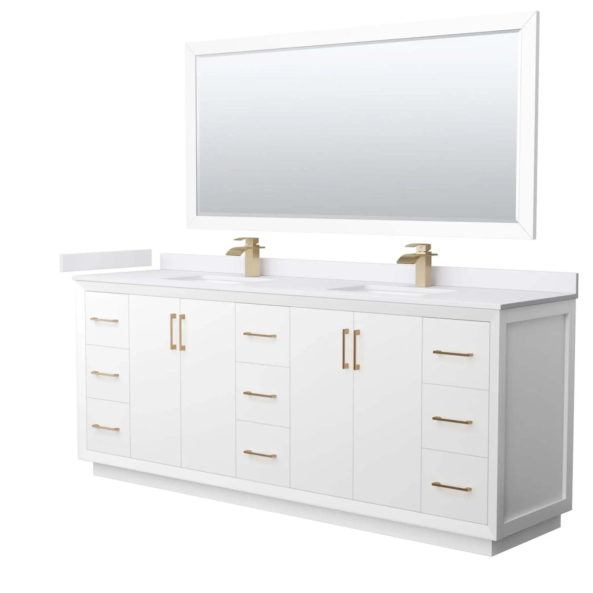 84-strada-double-bathroom-vanity-in-white-with-satin-bronze-trim-70-mirror-white-cultured-marble-1-hole image 12