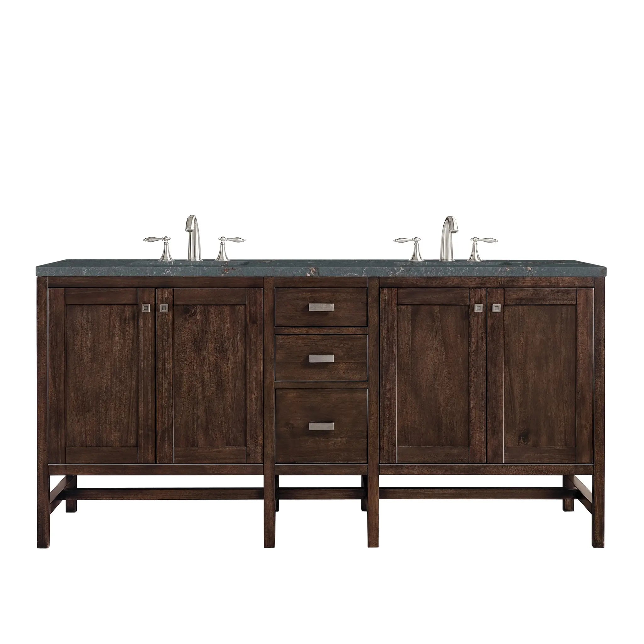 addison-72-double-vanity-mid-century-acacia-w-3-cm-parisien-bleu-silestone-top image