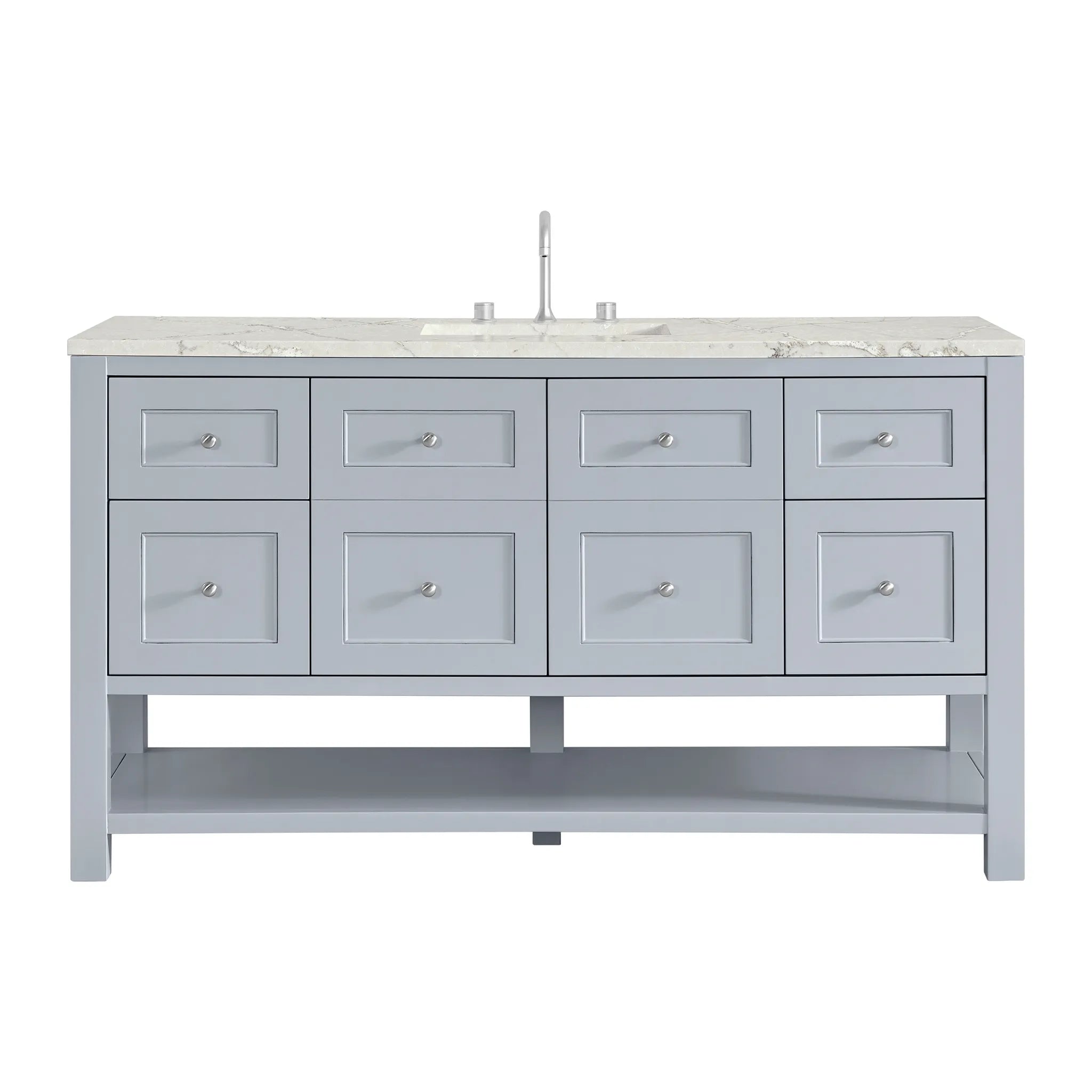 60" Breckenridge Single Vanity in Serenity Blue by James Martin Vanities - AURA Modern Home