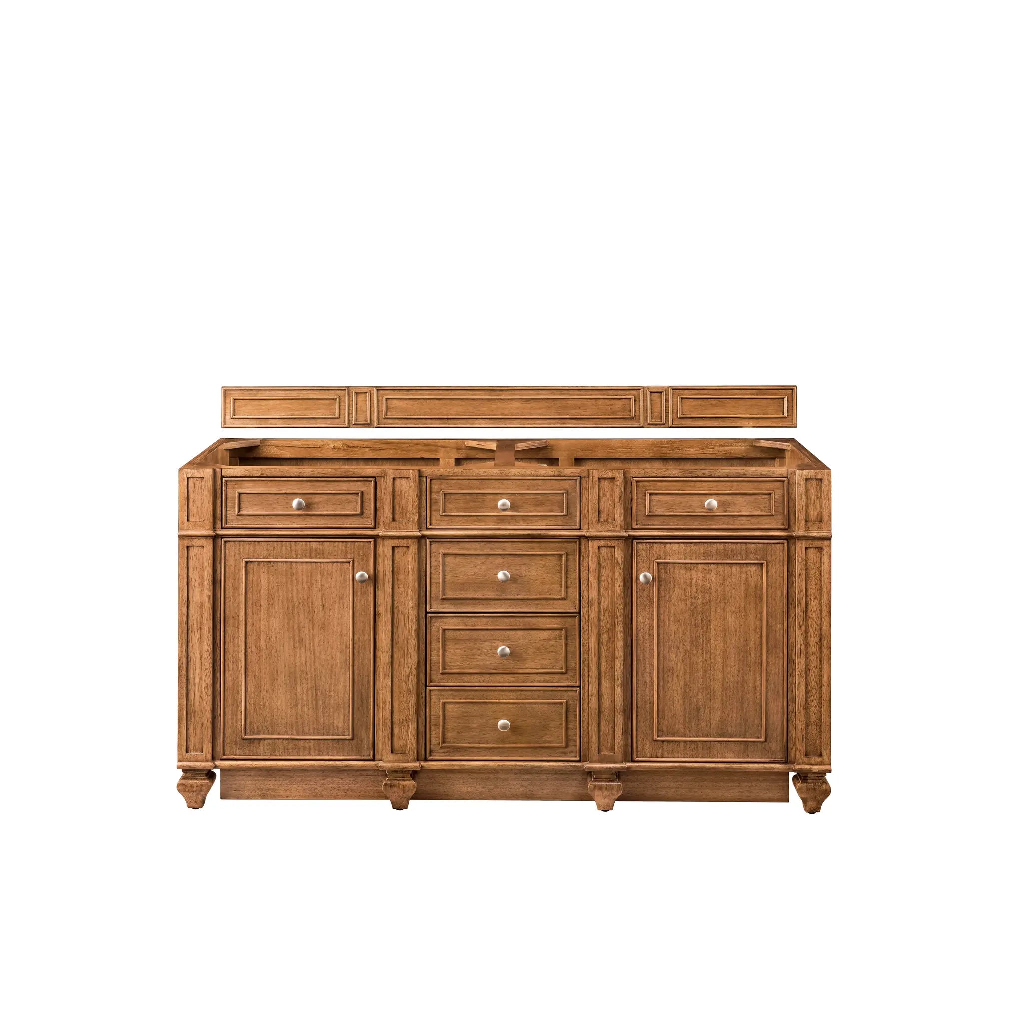 Bristol 60" Double Vanity in Saddle Brown w/FreePower Wireless Charger-Cabinet Only-Not Available image
