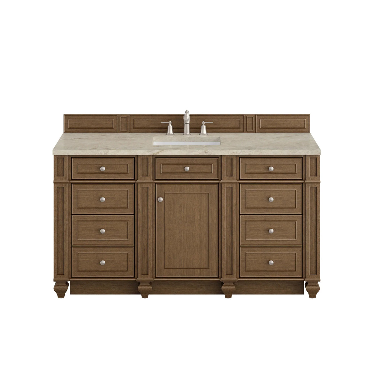 60" Bristol Single Vanity in Saddle Brown by James Martin Vanities
