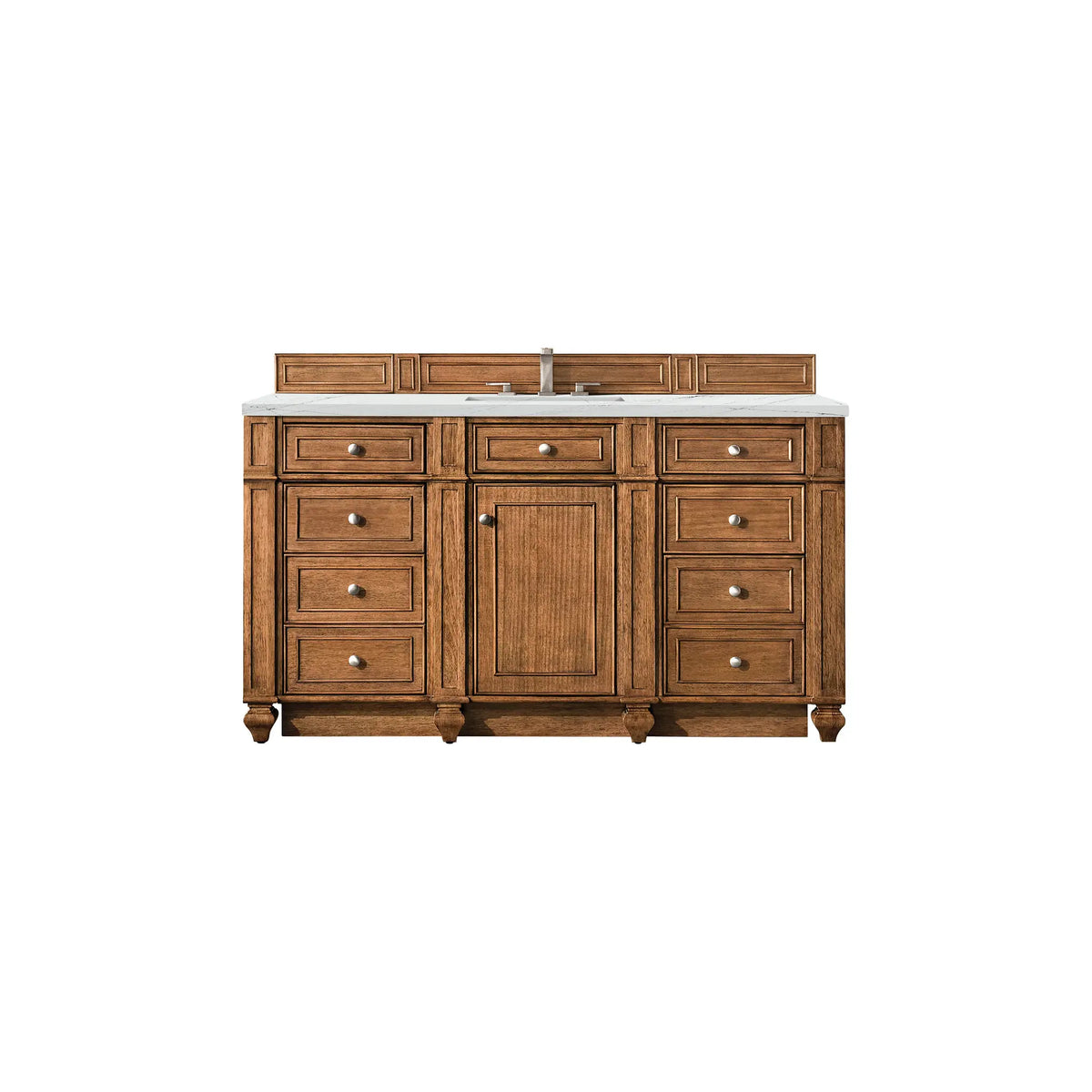 60" Bristol Single Vanity in Saddle Brown by James Martin Vanities