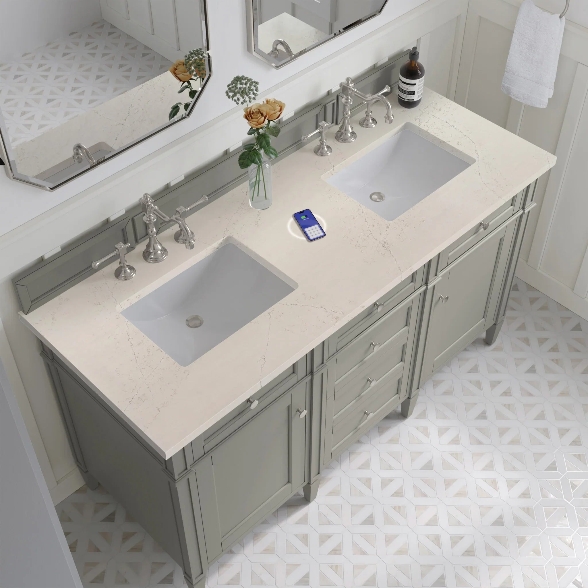 brittany-60-double-vanity-in-urban-gray-w-freepower-wireless-charger-by-james-martin-vanities-siberian-silestone image 7