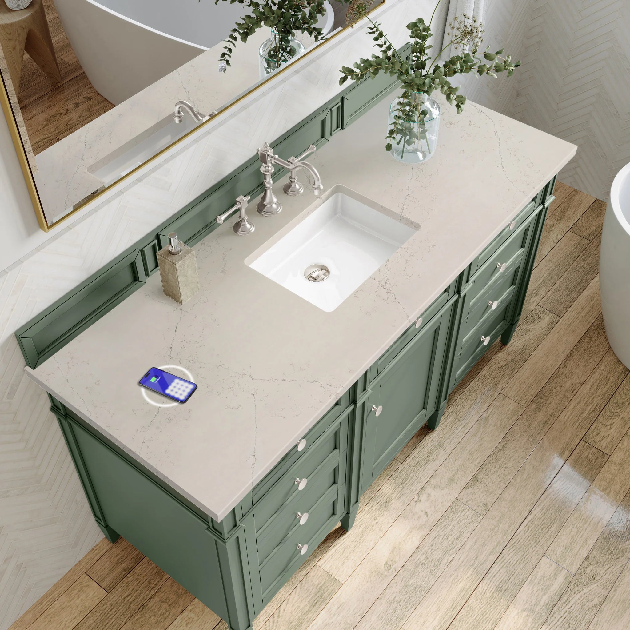 brittany-60-single-vanity-in-smokey-celadon-w-freepower-wireless-charger-by-james-martin-vanities-siberian-silestone image 7