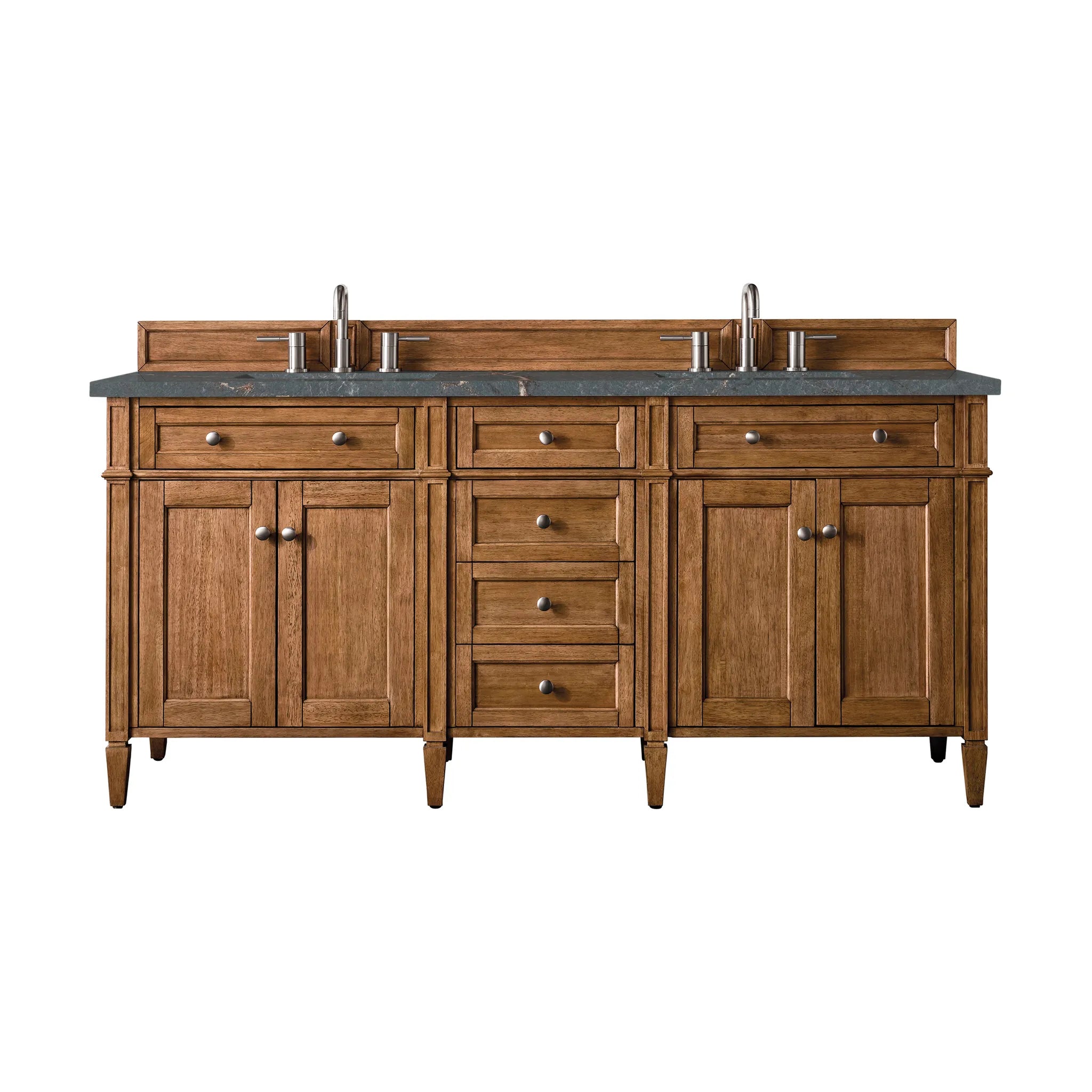 72" Brittany Double Vanity in Saddle Brown by James Martin Vanities