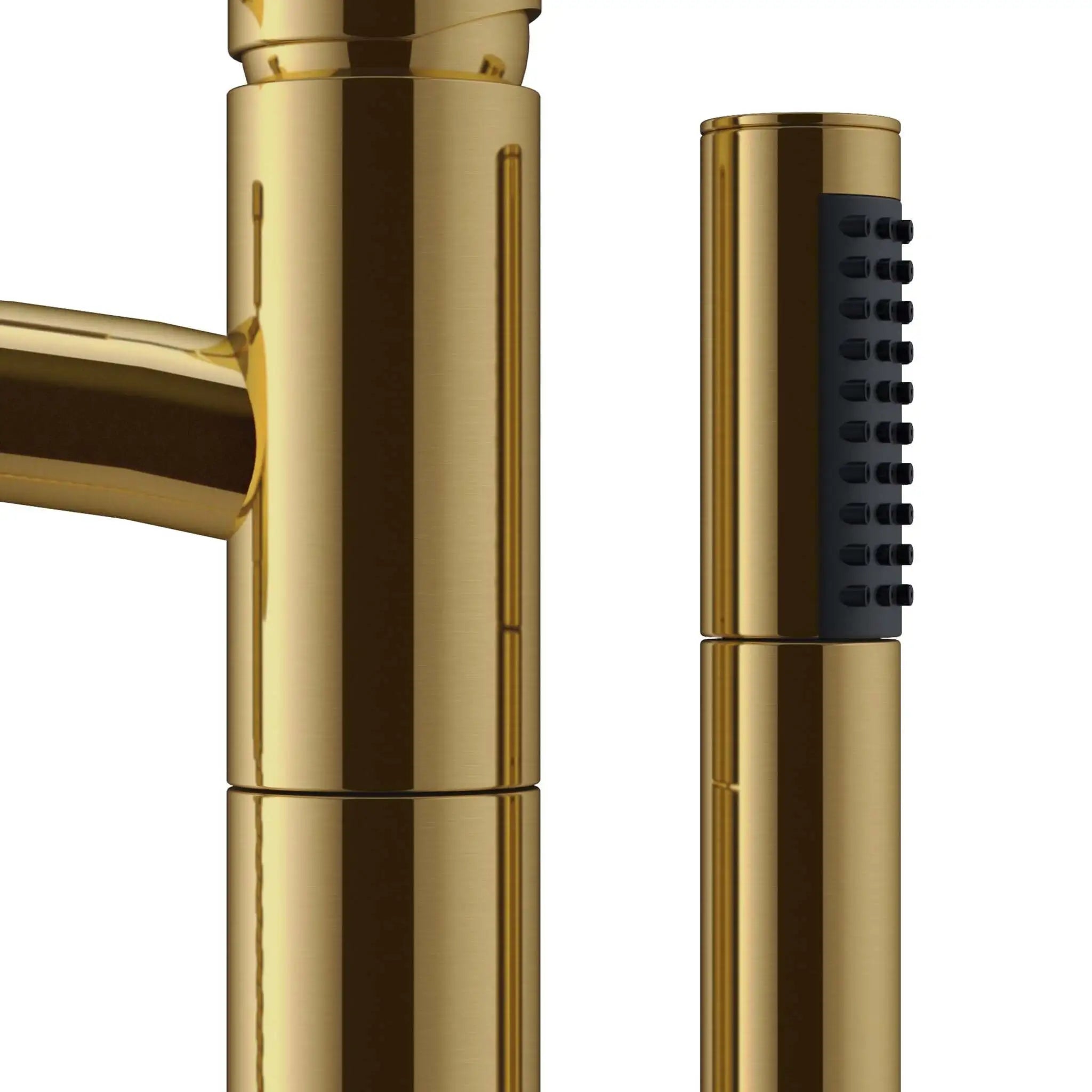 Brushed Gold Freestanding Tub Filler Faucet - Taron by Wyndham (WCAT102340P11GD) image 2