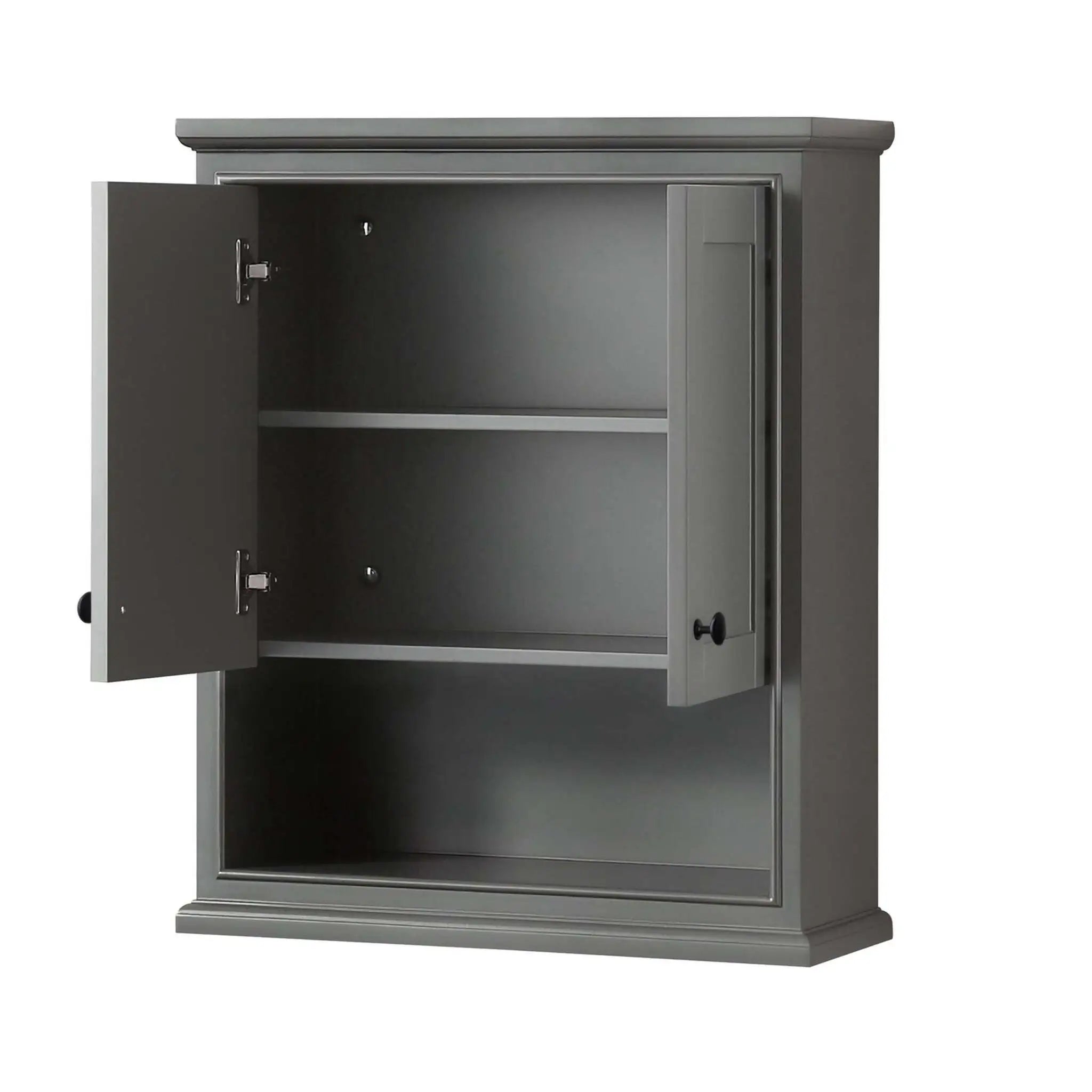 Dark Gray Bathroom Wall Cabinet - Deborah by Wyndham (WCS2020WCGB) image 2