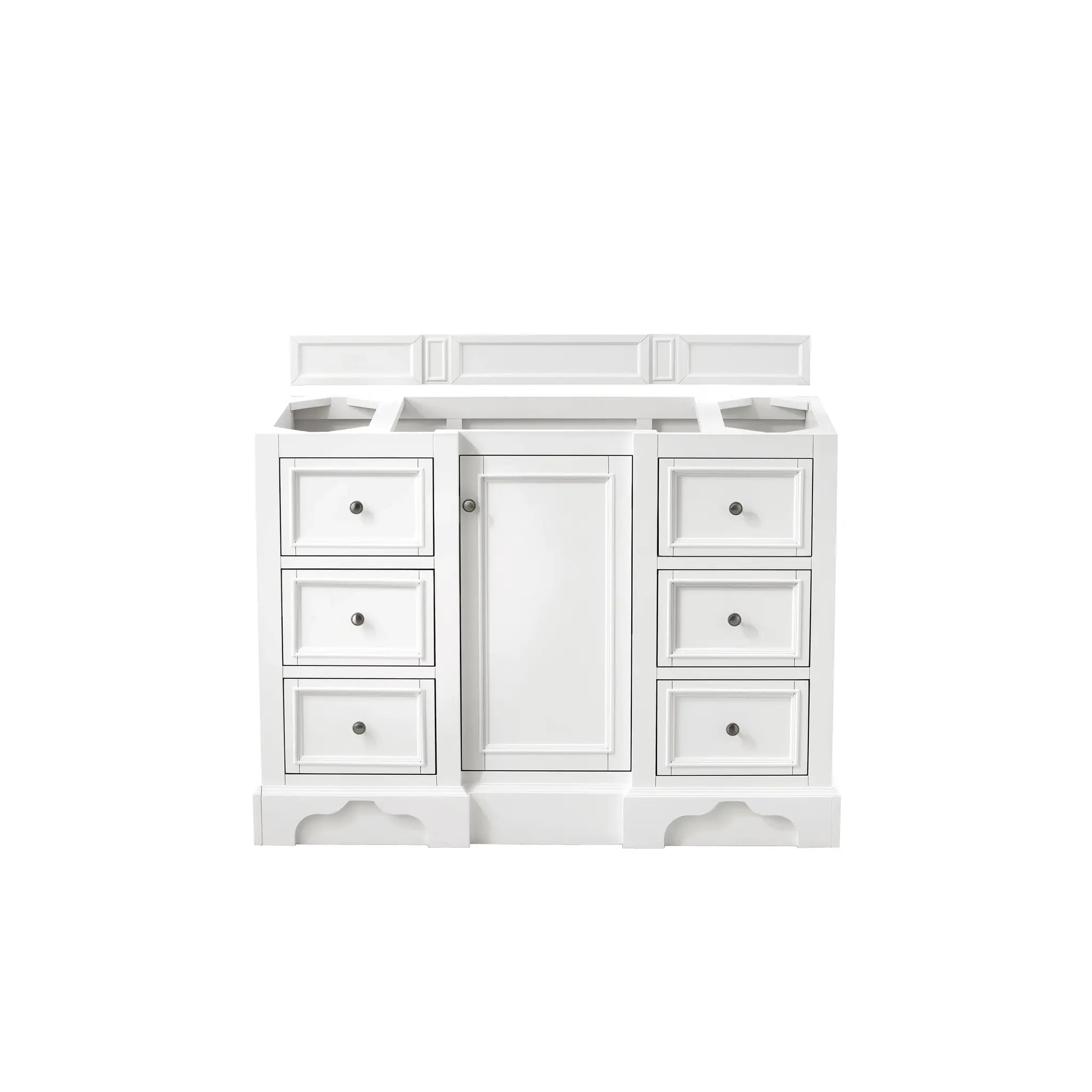 De Soto 48" Single Vanity in Bright White-Cabinet Only-Not Available image