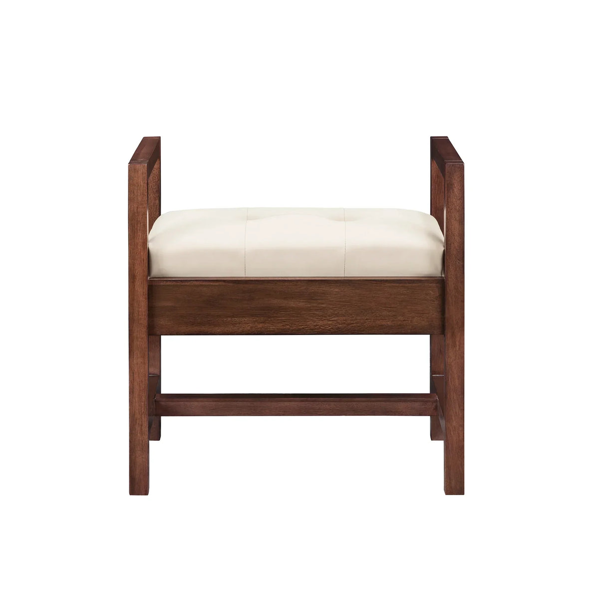 24.5 Inch Addison Upholstered Bench - Mid - Century Acacia Image 1