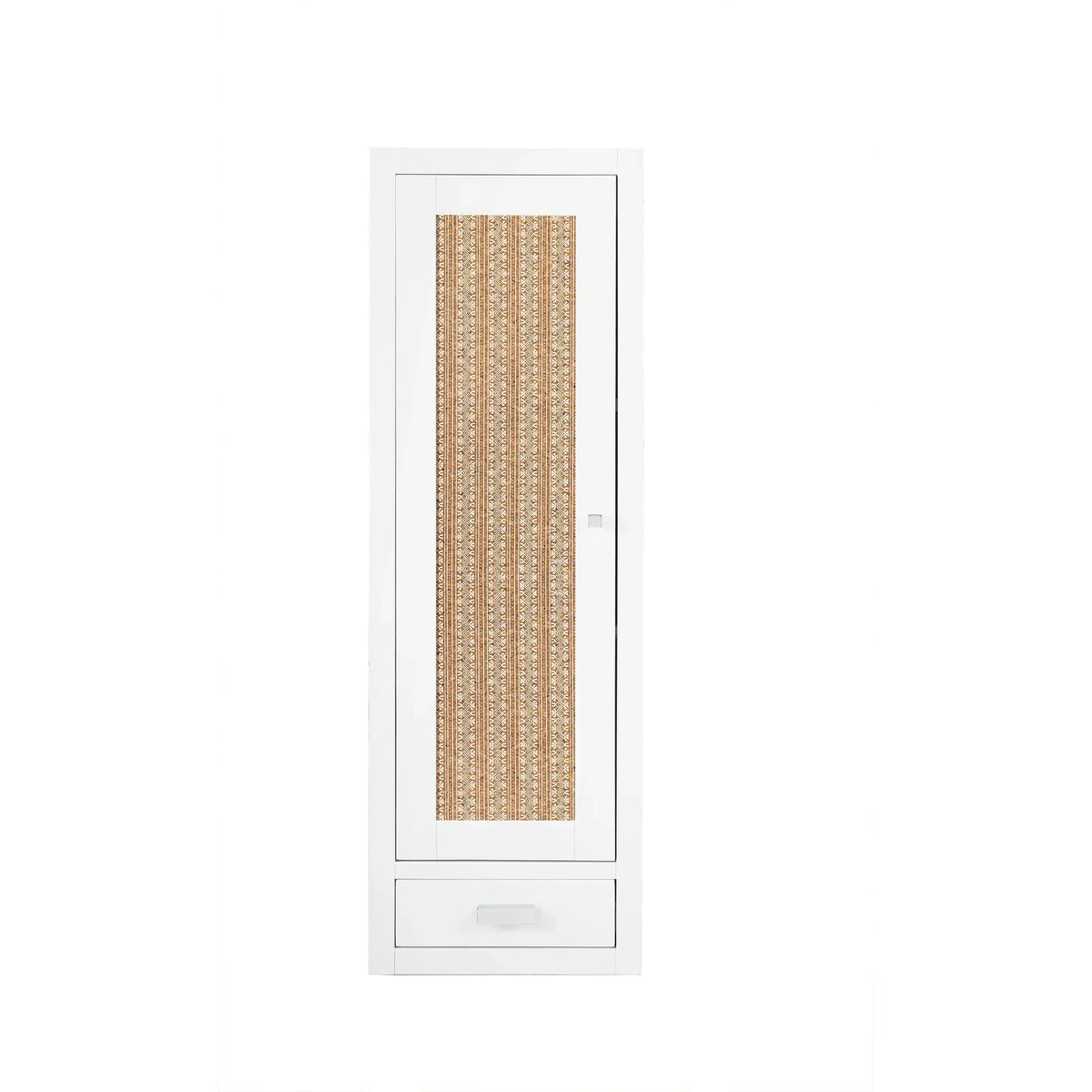 12 Inch Addison D Petite Tower Hutch Left Orientation - Glossy White Image 2