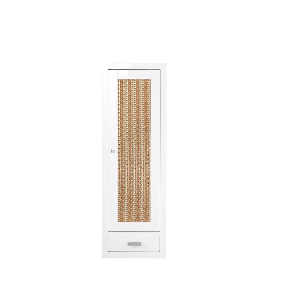12 Inch Addison D Petite Tower Hutch Right Orientation - Glossy White Image 2