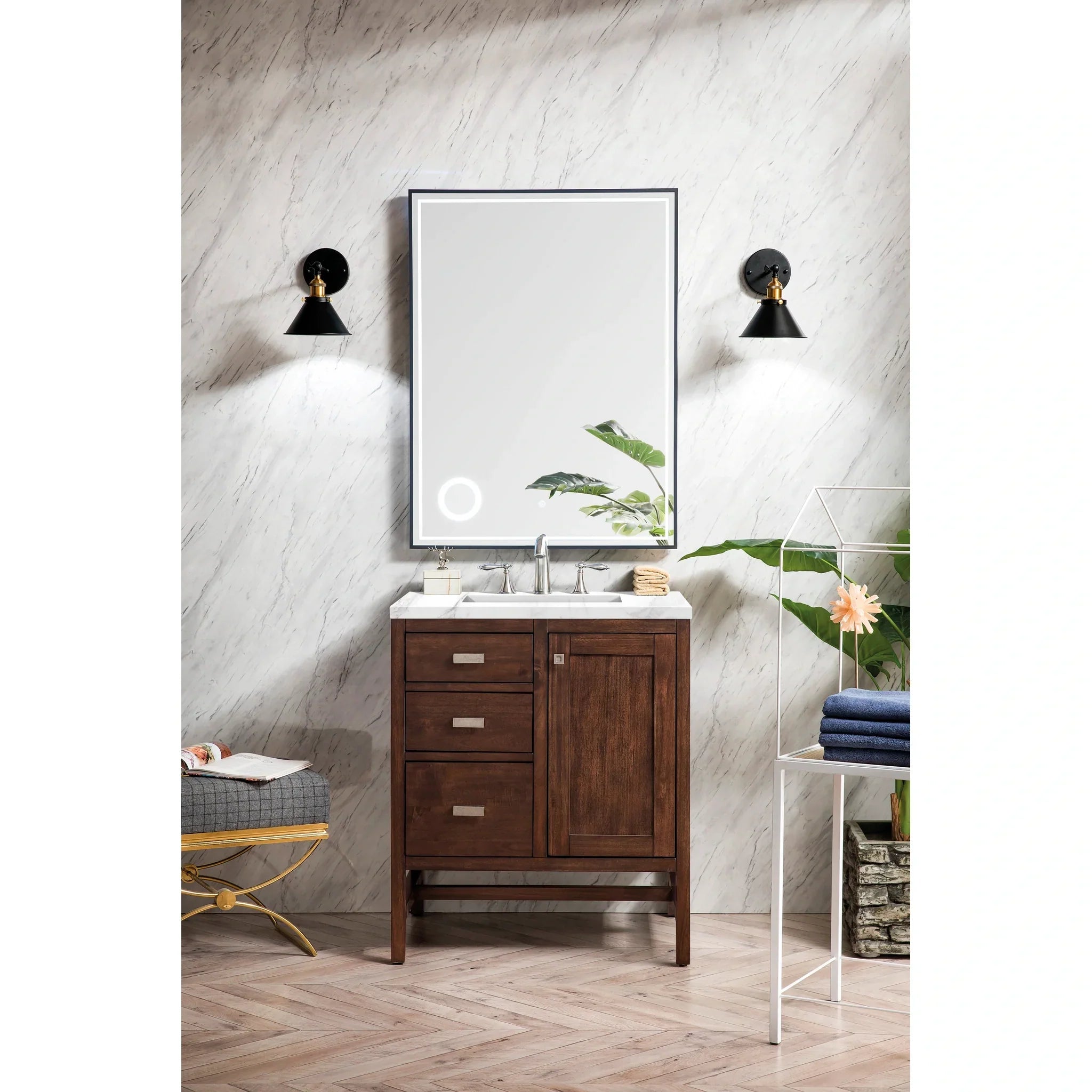 james-martin-e444-v30-mca-3car-carrara-white-top-8-widespread image 1