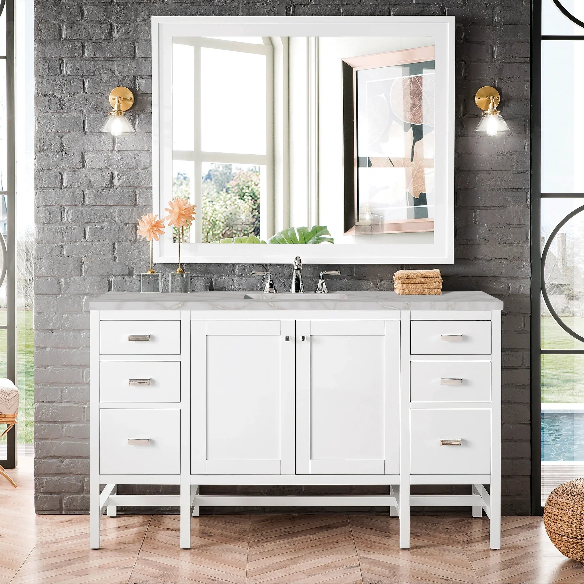 james-martin-e444-v60s-gw-3vsl-victorian-silver-silestone-top-8-widespread image 1