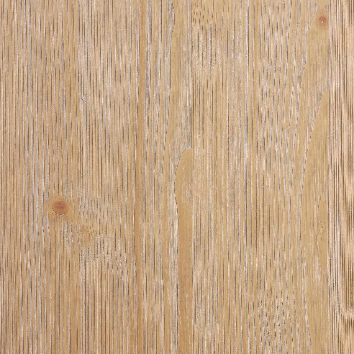 Close-up of the Fir Wood Brown grain, with a knot and light streaking