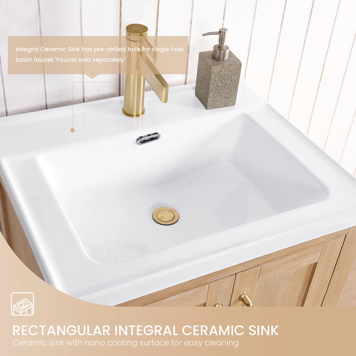 Feature graphic: ceramic basin, faucet purchased separately