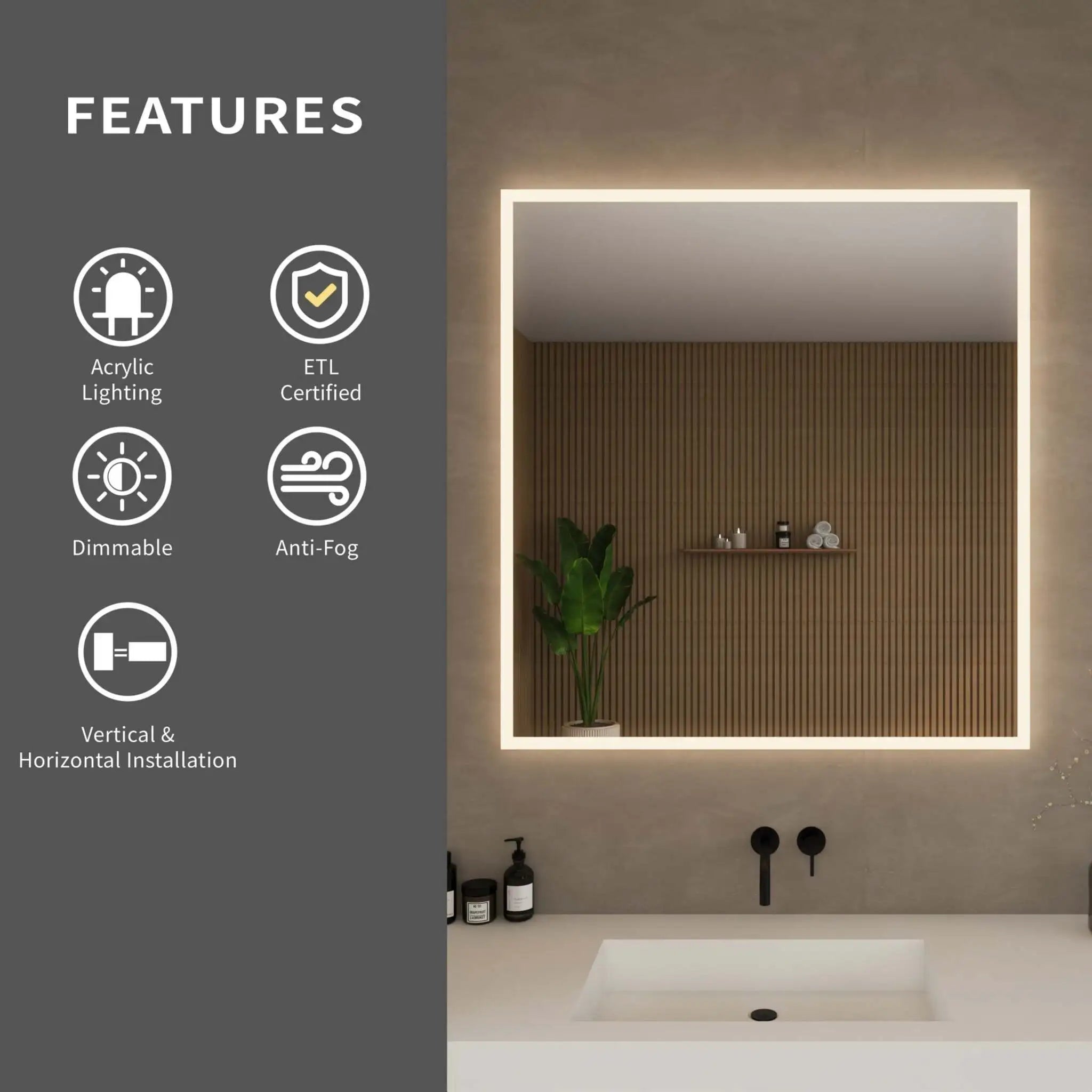 LED Mirror - Hilton by Wyndham (WCZLEDWSDPL3436) image 3